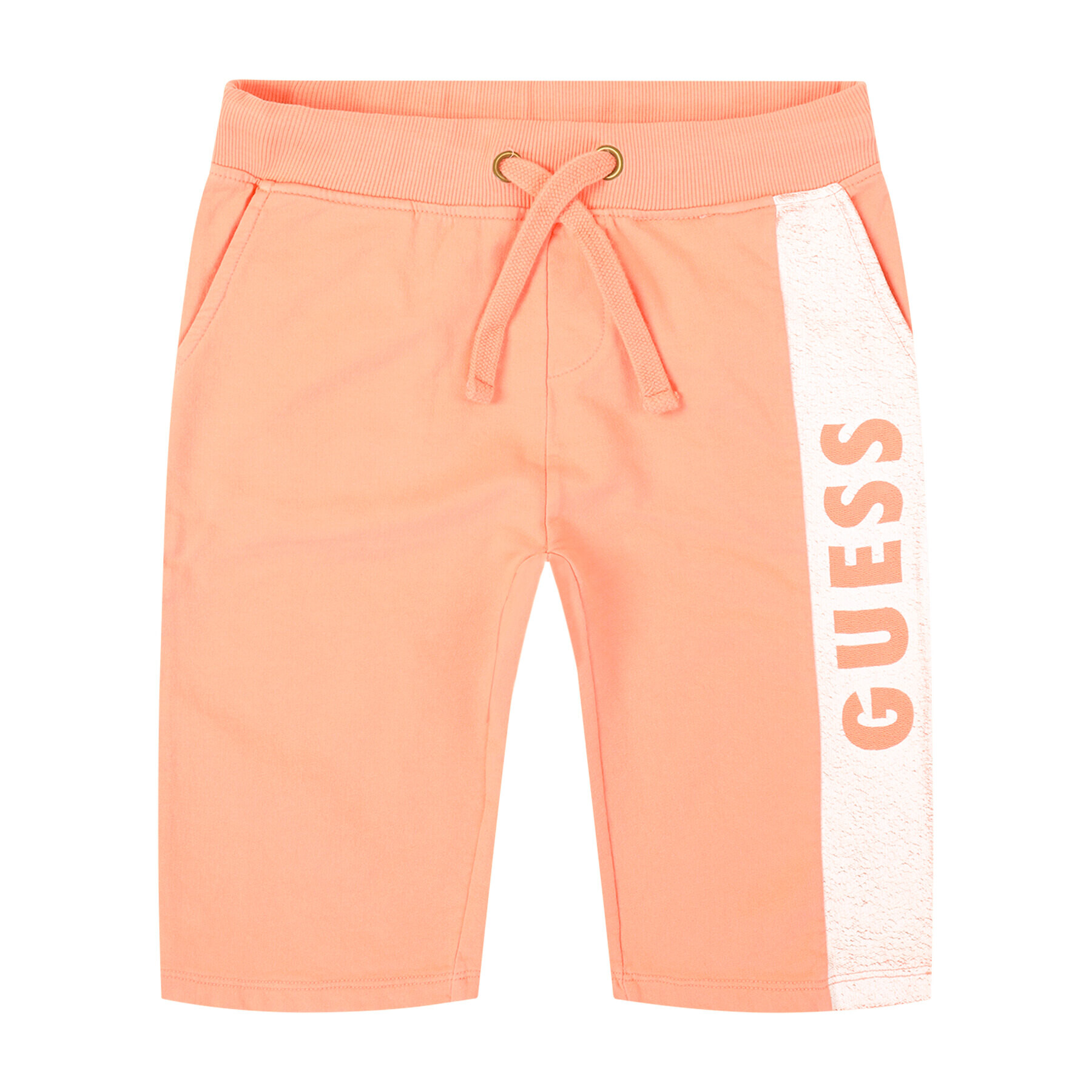 Guess Športne kratke hlače L02Q21 K82R0 Oranžna Regular Fit - Pepit.si