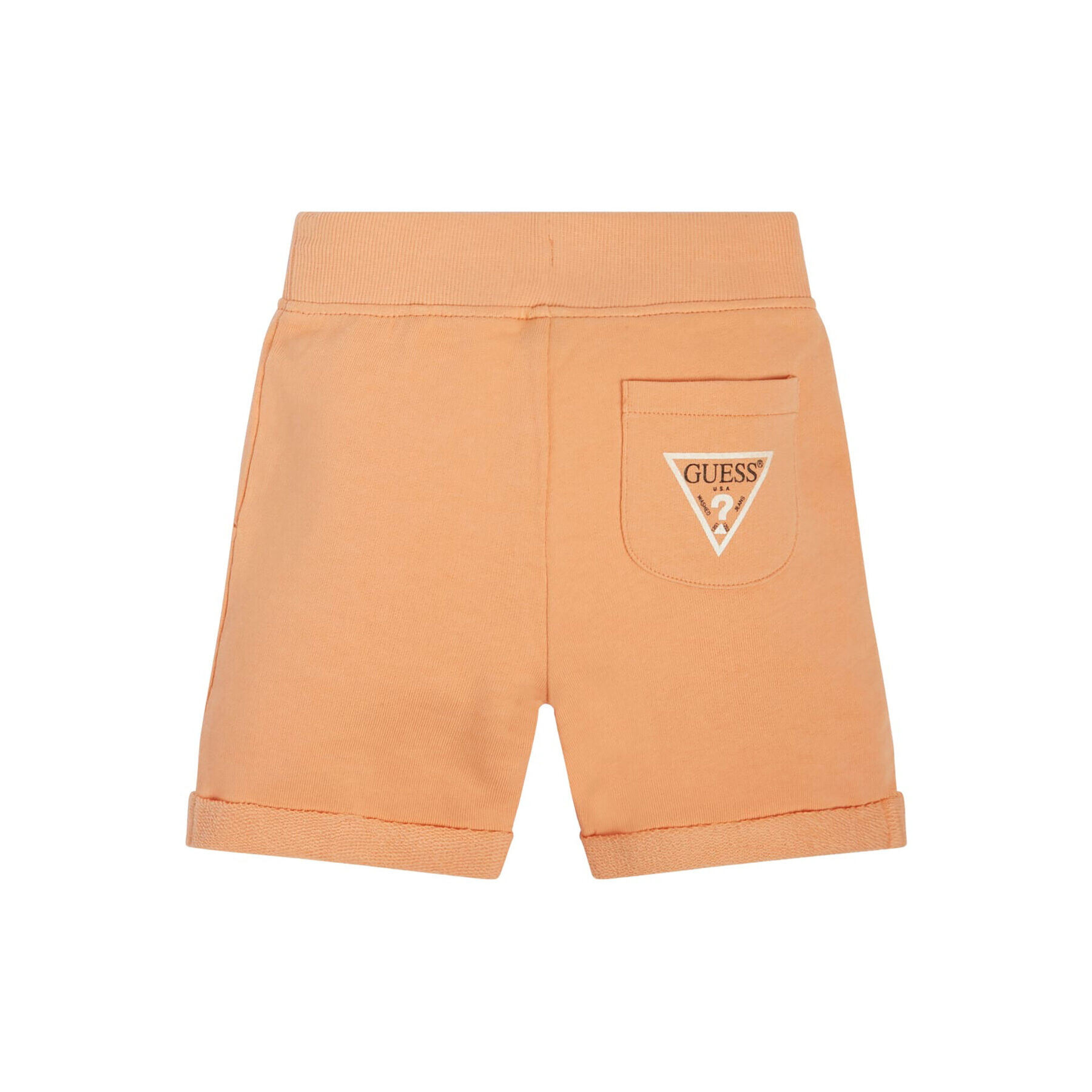 Guess Športne kratke hlače N93Q18 KAUG0 Oranžna Regular Fit - Pepit.si