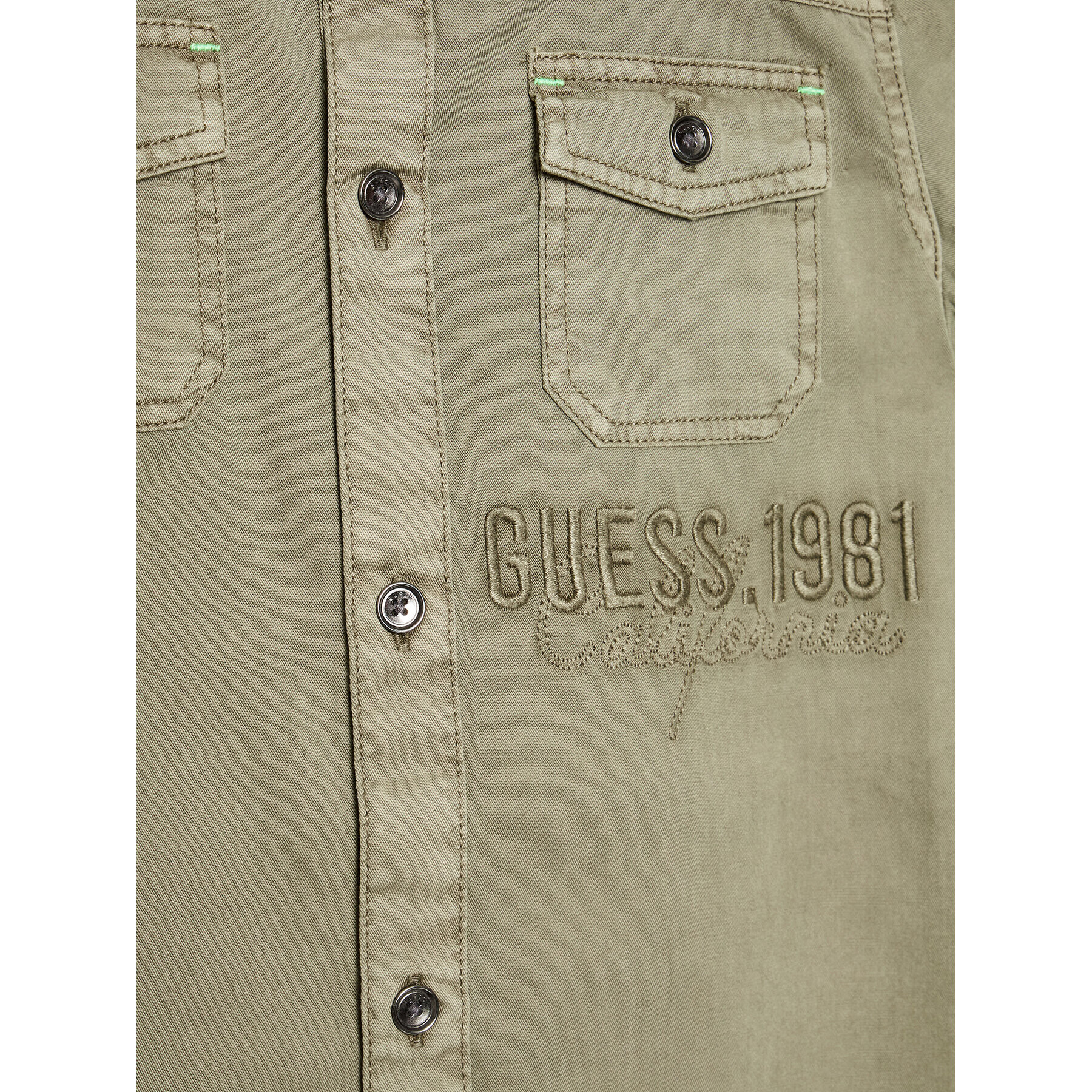 Guess Srajca L2GH06 WBHD0 Zelena Regular Fit - Pepit.si