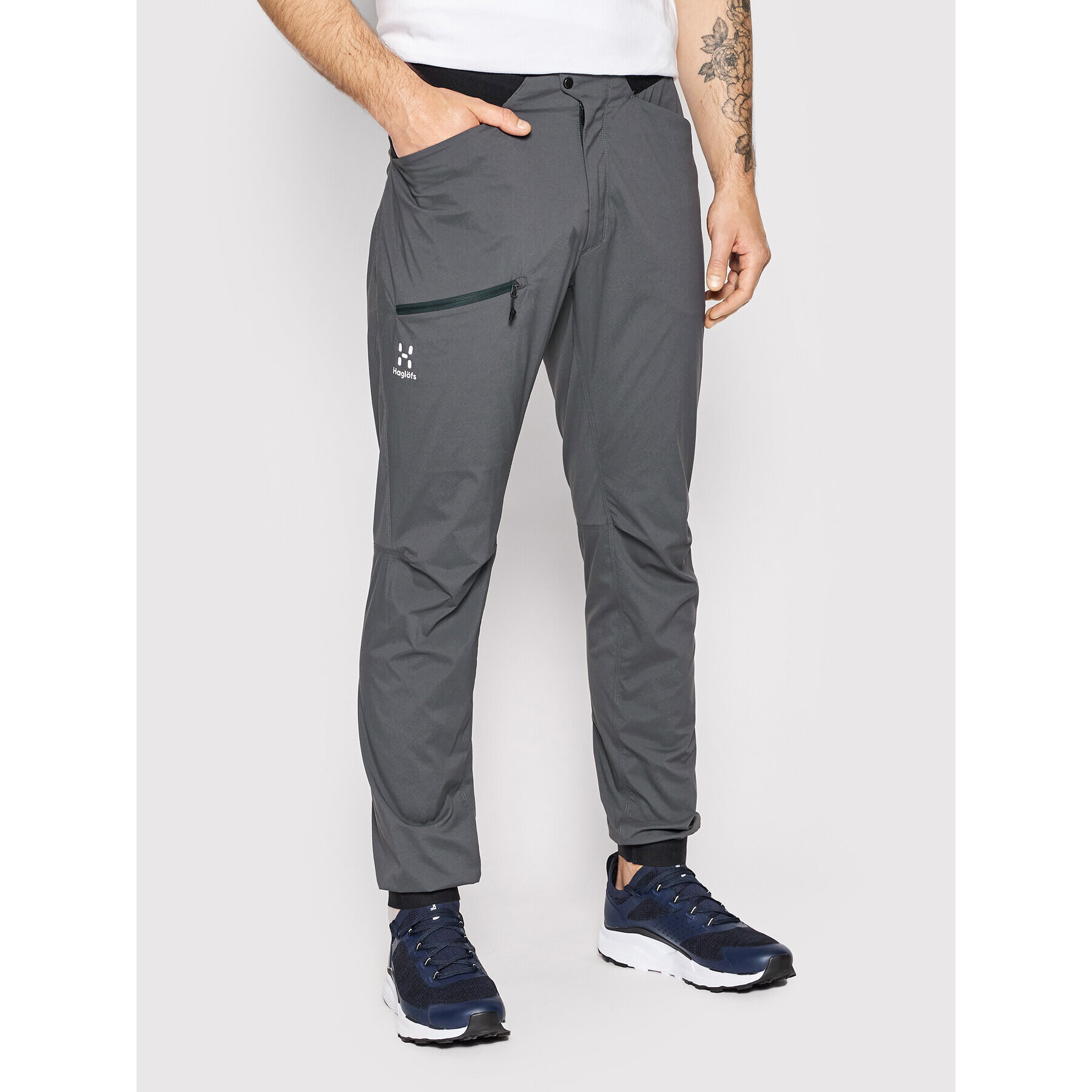 Haglöfs Pohodne hlače L.I.M Fuse Pant 605305 Siva Regular Fit - Pepit.si