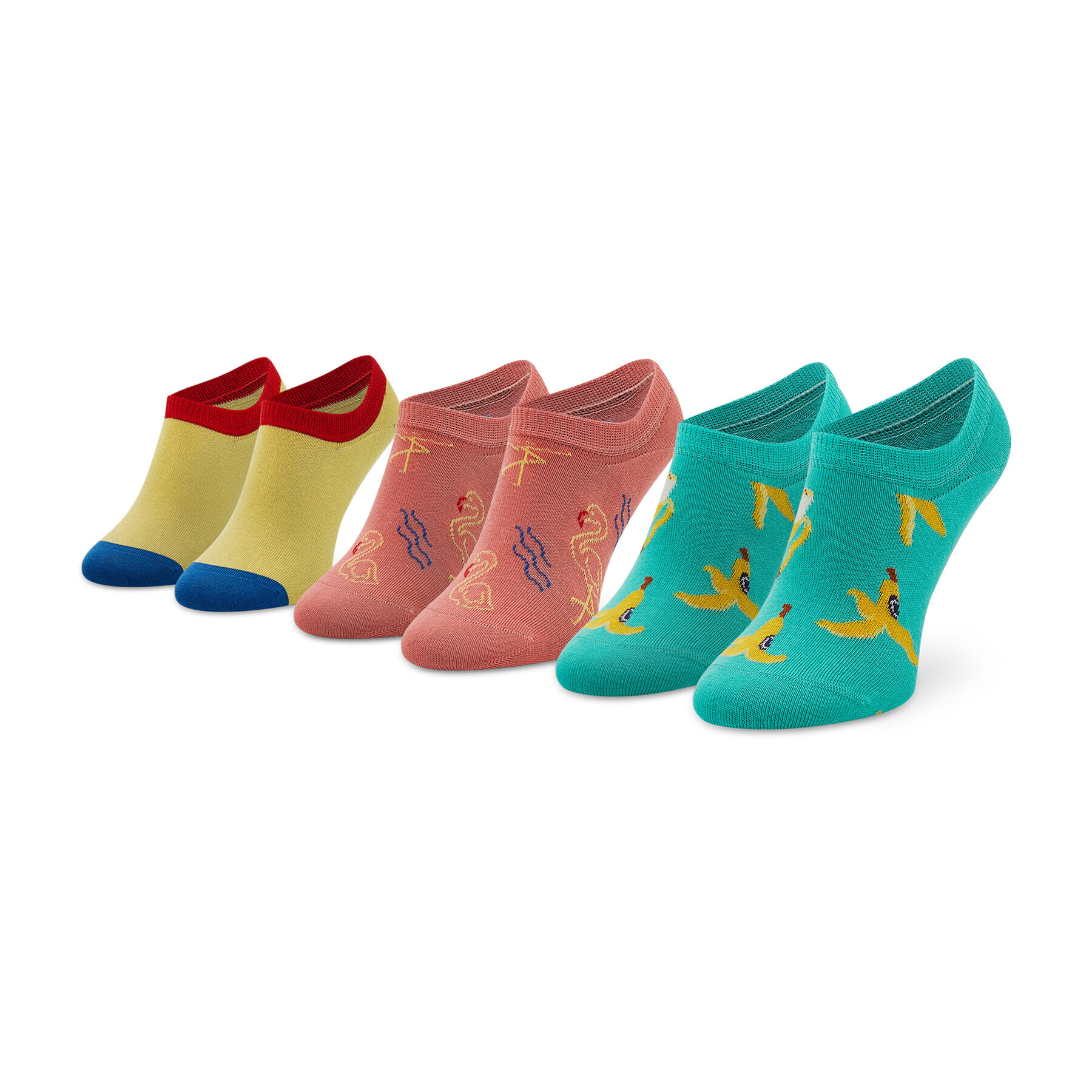 Happy Socks Set 3 parov uniseks stopalk FAM39-2700 Pisana - Pepit.si