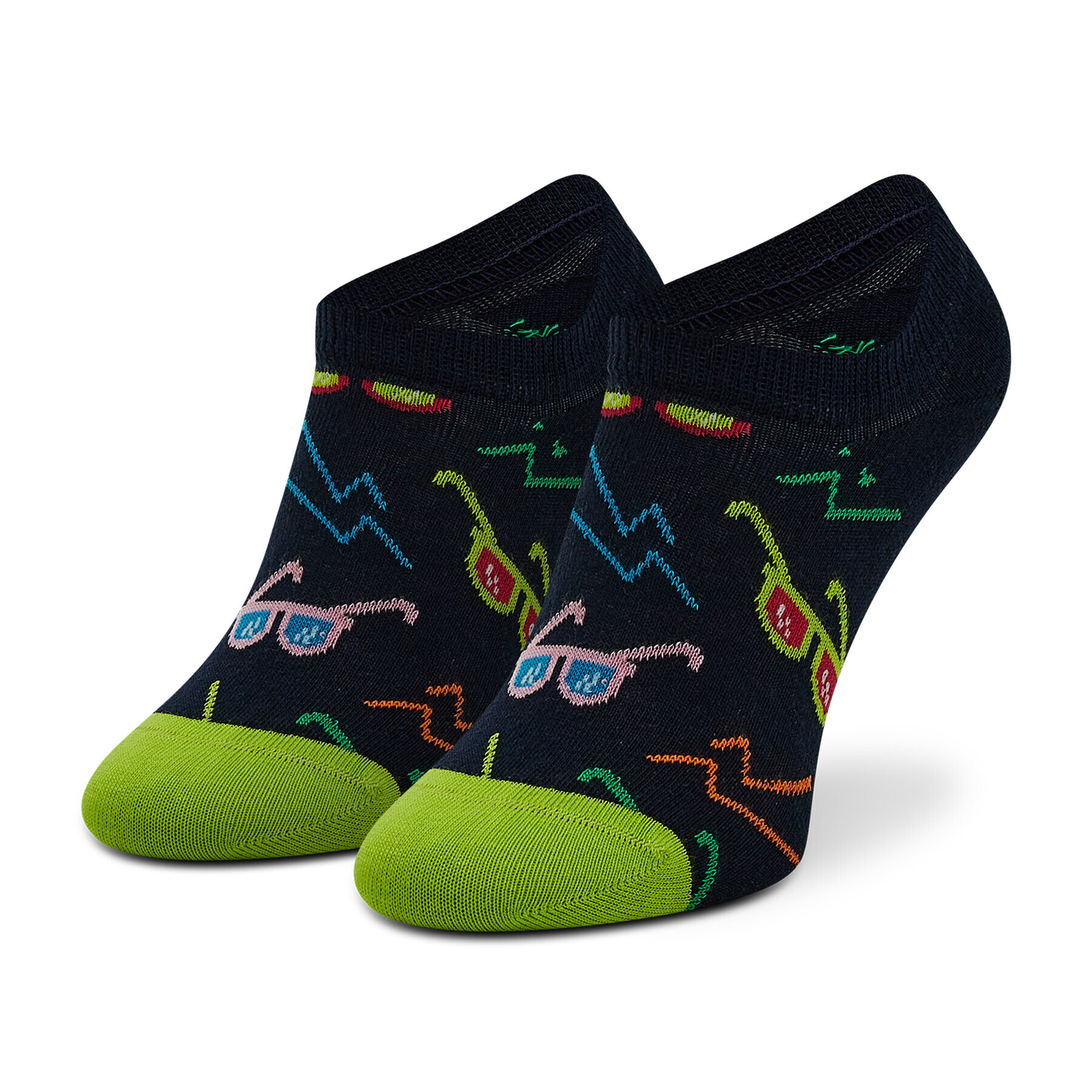 Happy Socks Unisex stopalke SND38-6500 Črna - Pepit.si