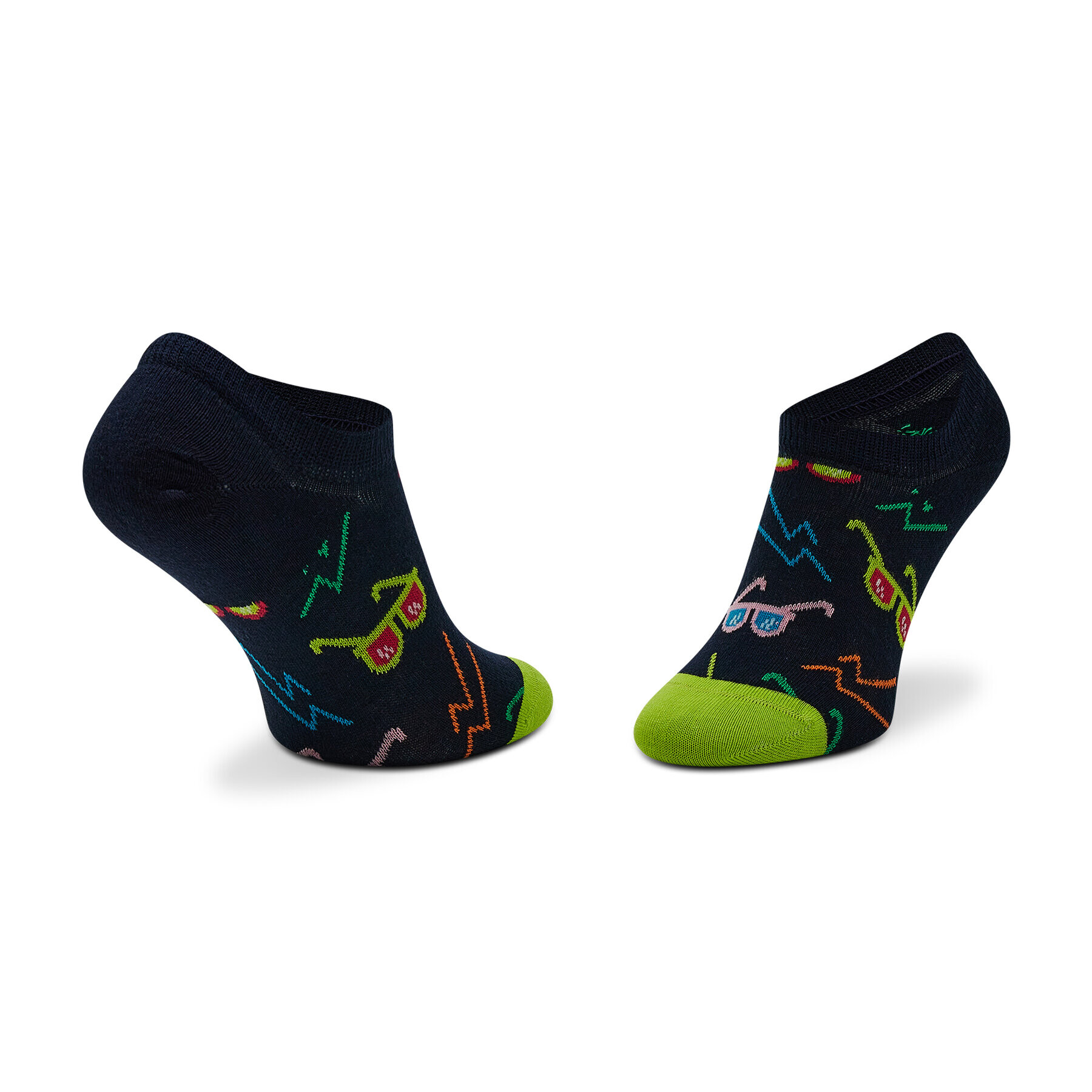 Happy Socks Unisex stopalke SND38-6500 Črna - Pepit.si