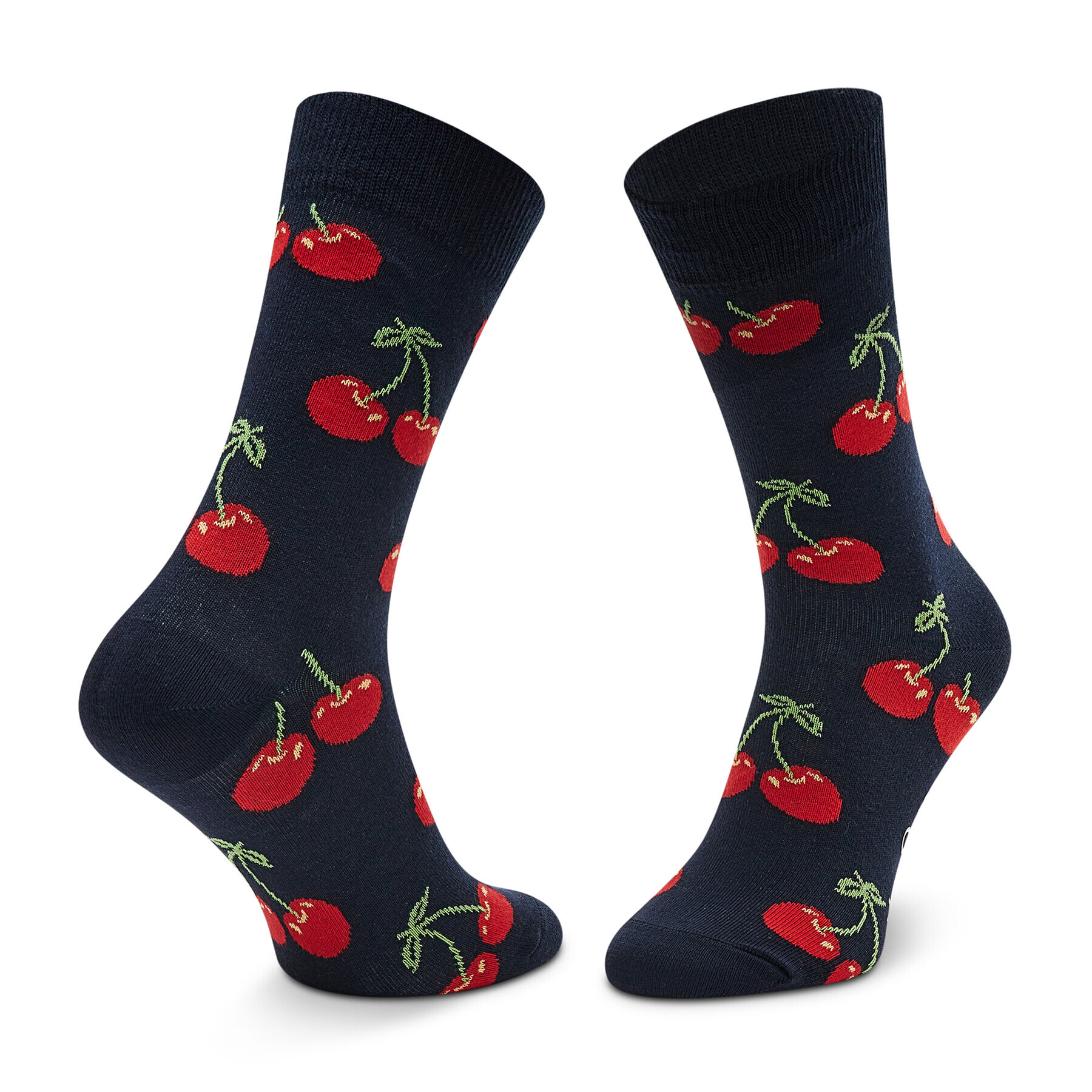 Happy Socks Visoke nogavice Unisex CHE01-6050 Mornarsko modra - Pepit.si