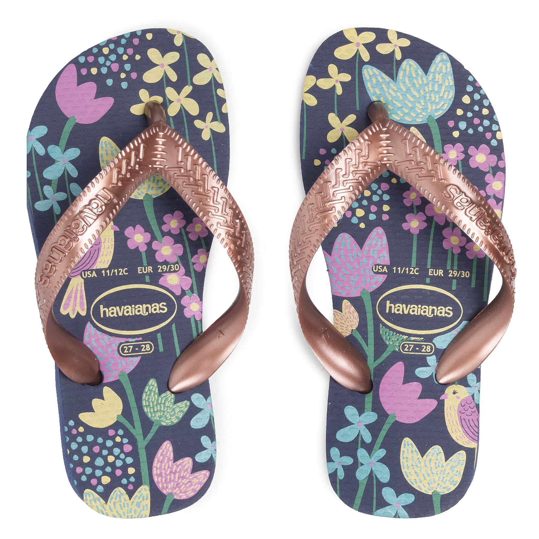 Havaianas Japonke Flores 40000527182 Zlata - Pepit.si