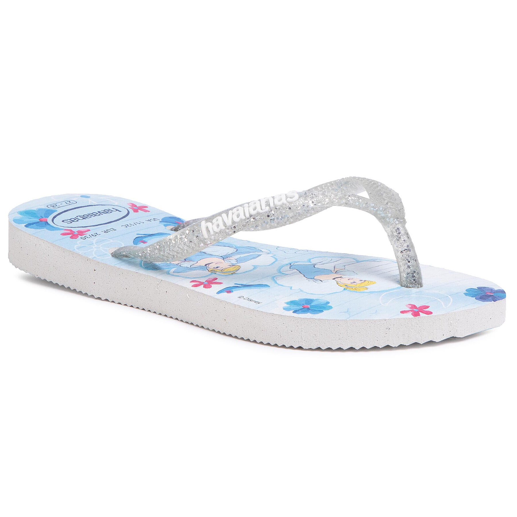 Havaianas Japonke Kids Slim Princess 41233287819 Srebrna - Pepit.si