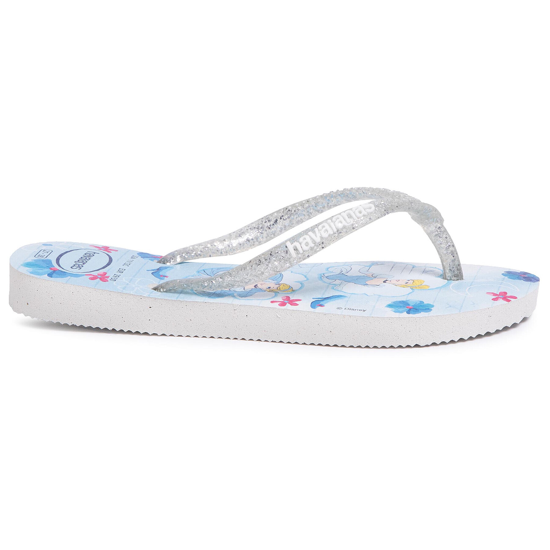 Havaianas Japonke Kids Slim Princess 41233287819 Srebrna - Pepit.si