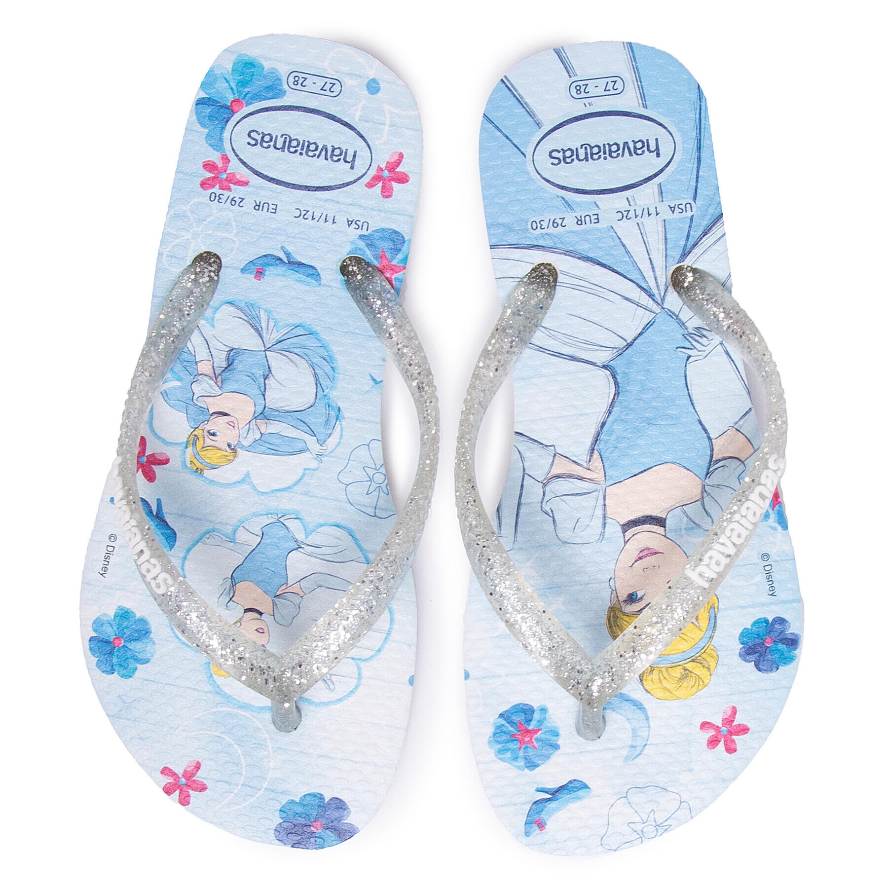 Havaianas Japonke Kids Slim Princess 41233287819 Srebrna - Pepit.si