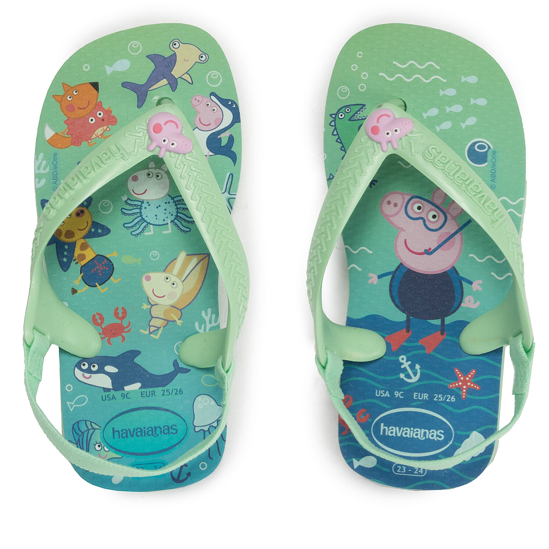 Havaianas Sandali Peppa Pig 41459806617 Zelena - Pepit.si