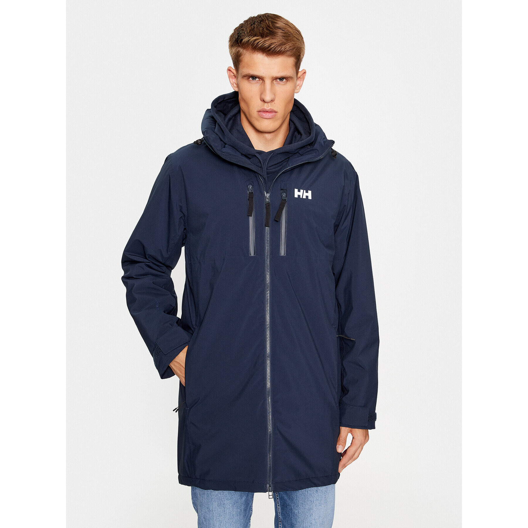 Helly Hansen Dežna jakna Rain Parka 54002 Mornarsko modra Regular Fit - Pepit.si