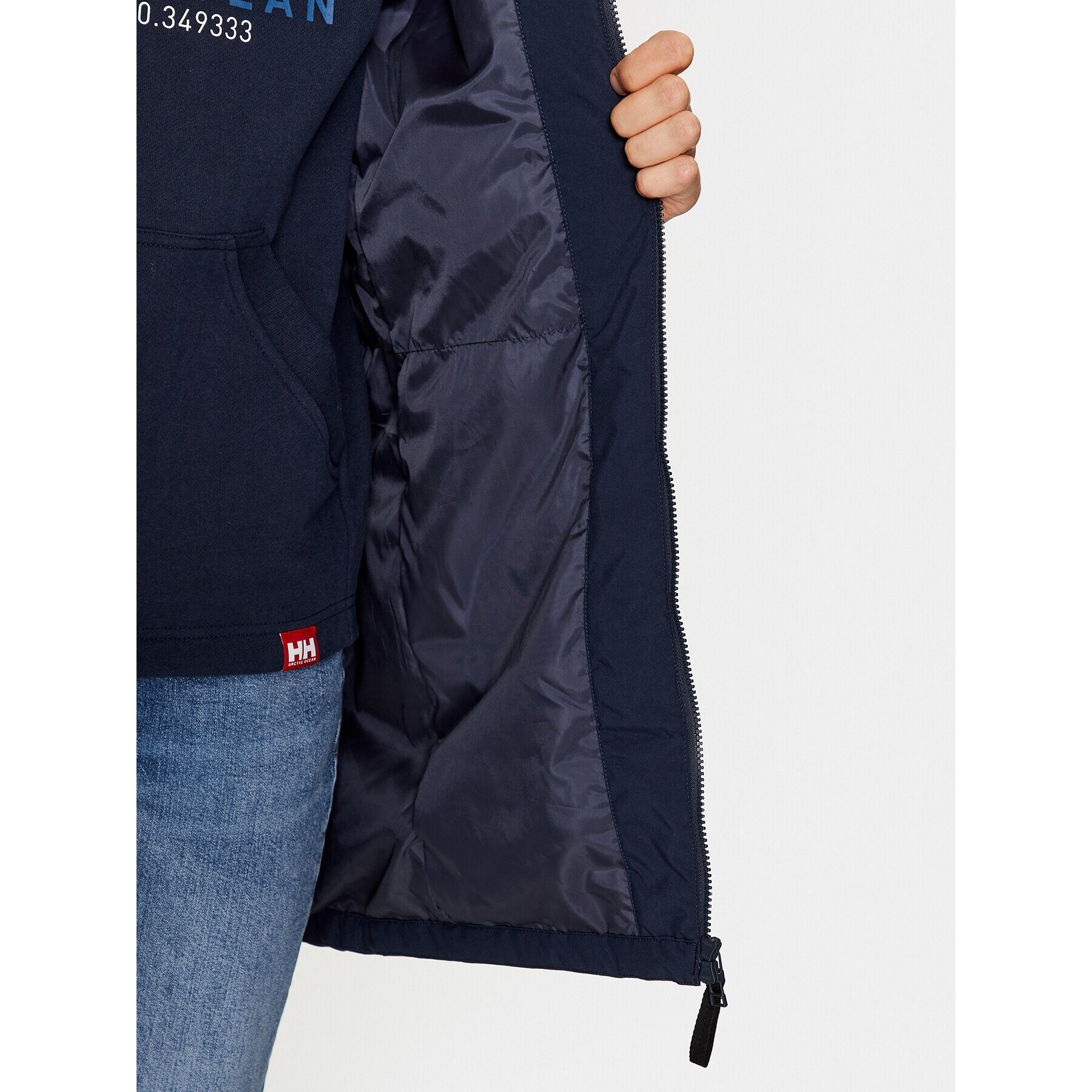 Helly Hansen Dežna jakna Rain Parka 54002 Mornarsko modra Regular Fit - Pepit.si