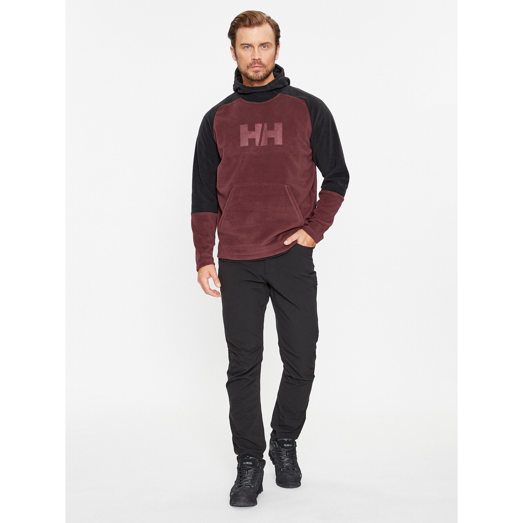 Helly Hansen Flis Daybreaker 51893 Bordo rdeča Regular Fit - Pepit.si