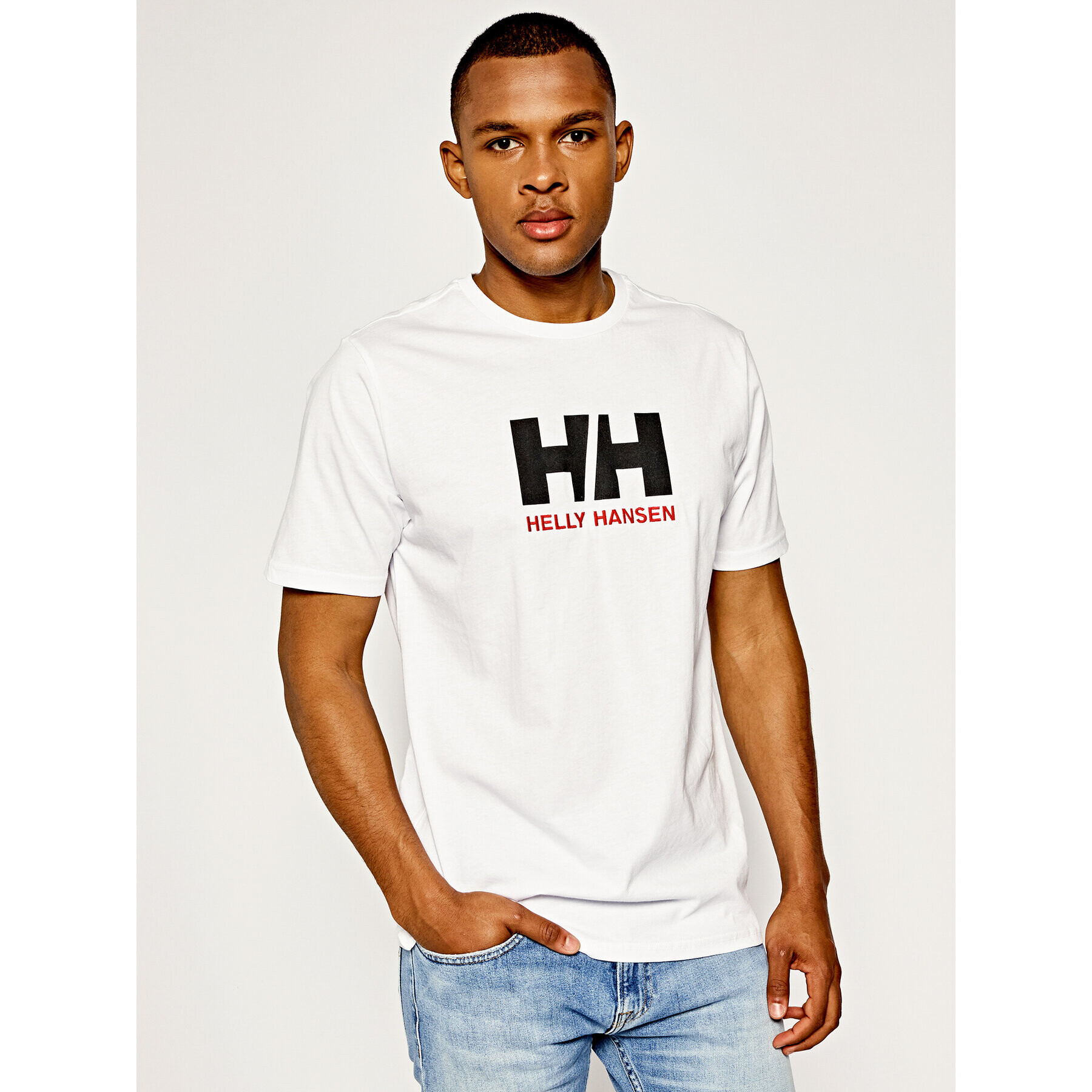 Helly Hansen Majica Hh Logo 33797 Bela Regular Fit - Pepit.si