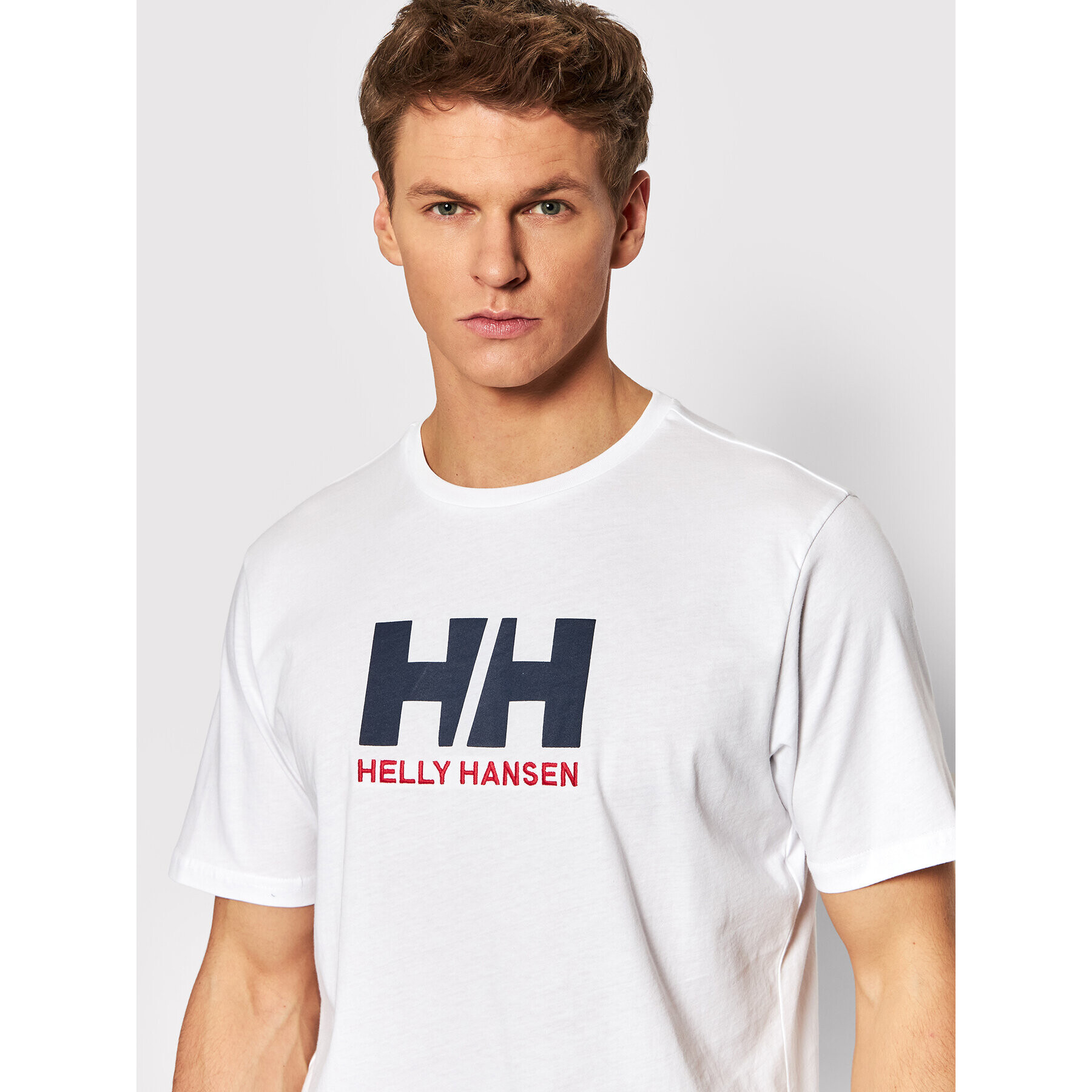 Helly Hansen Majica Logo 33979 Bela Regular Fit - Pepit.si