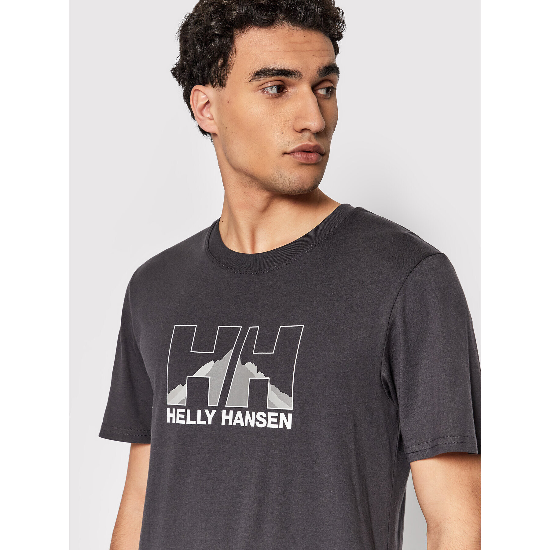 Helly Hansen Majica Nord Graphic 62978 Siva Regular Fit - Pepit.si