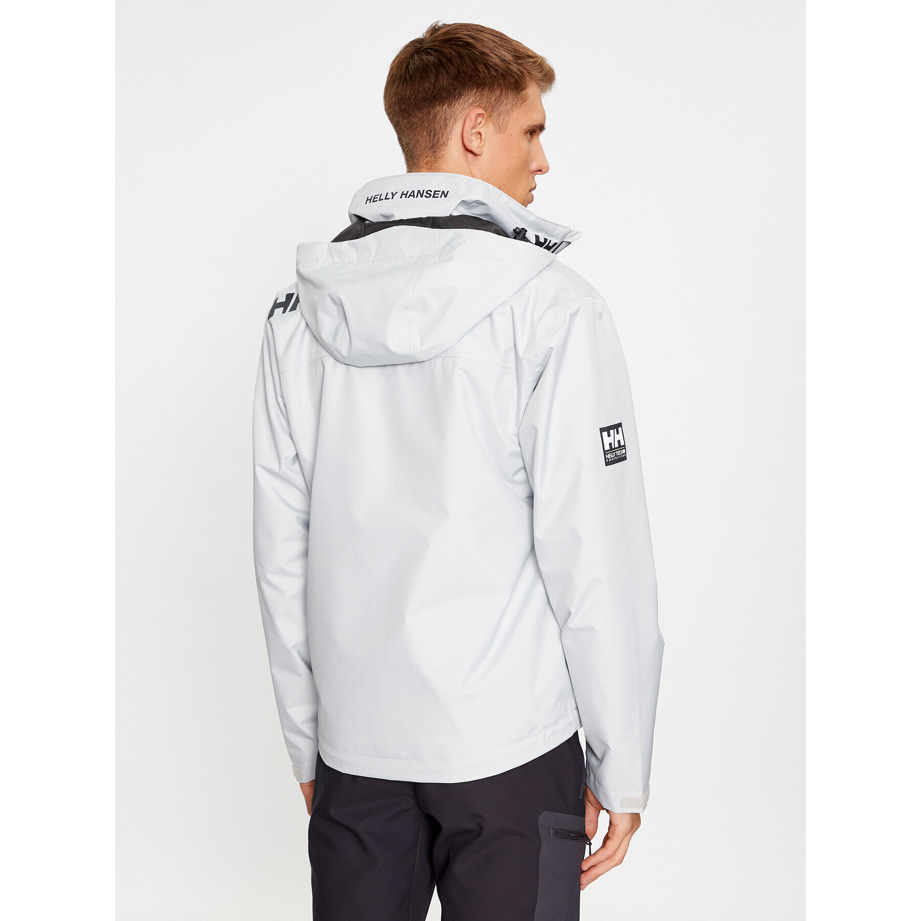 Helly Hansen Mornarska jakna Crew 33874 Siva Regular Fit - Pepit.si