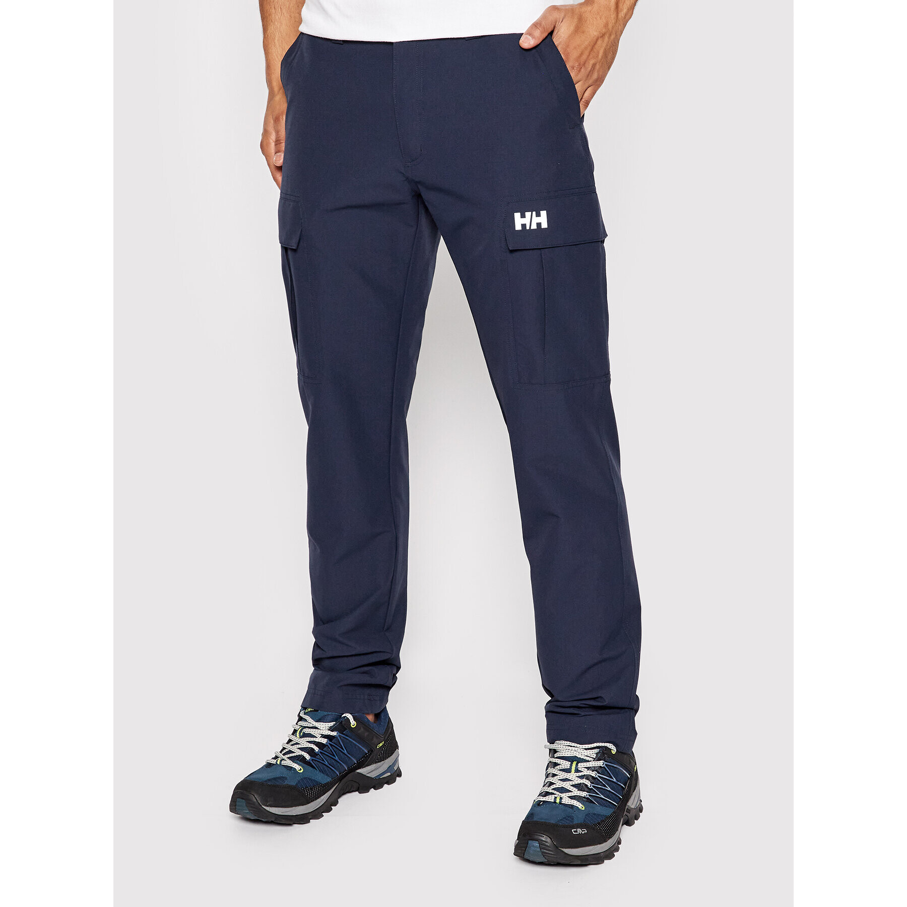 Helly Hansen Pohodne hlače Cargo 33996 Mornarsko modra Regular Fit - Pepit.si