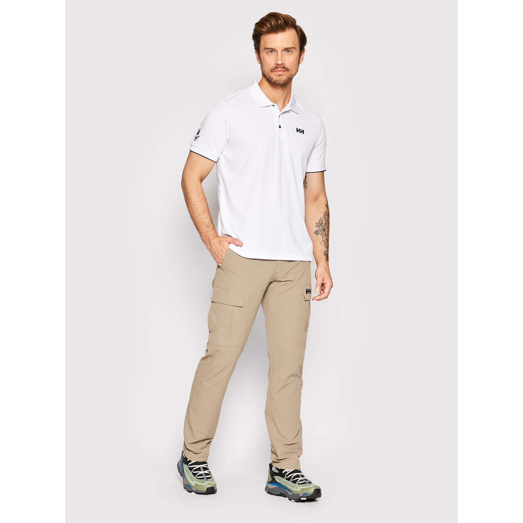 Helly Hansen Polo majica Ocean 34207 Bela Regular Fit - Pepit.si