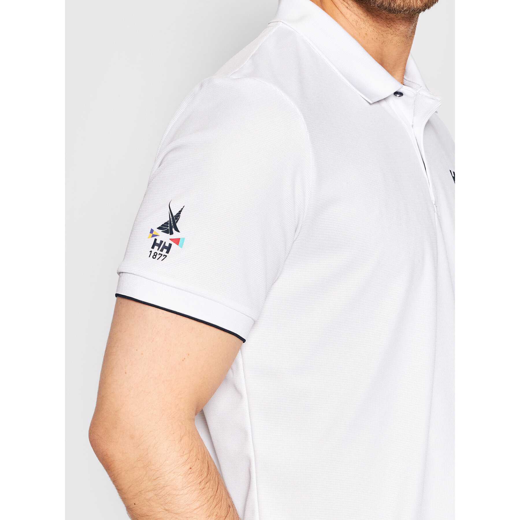 Helly Hansen Polo majica Ocean 34207 Bela Regular Fit - Pepit.si