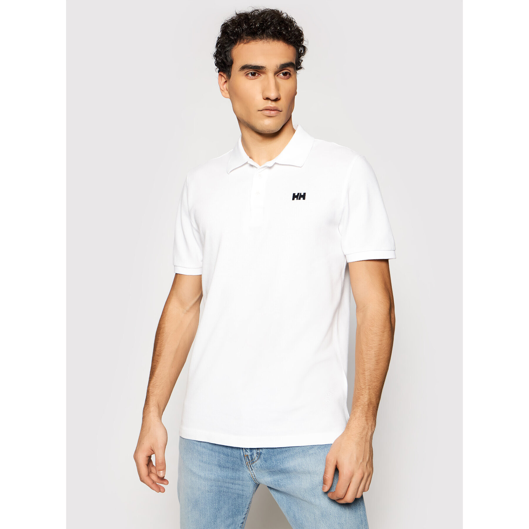 Helly Hansen Polo majica Transat 33980 Bela Regular Fit - Pepit.si