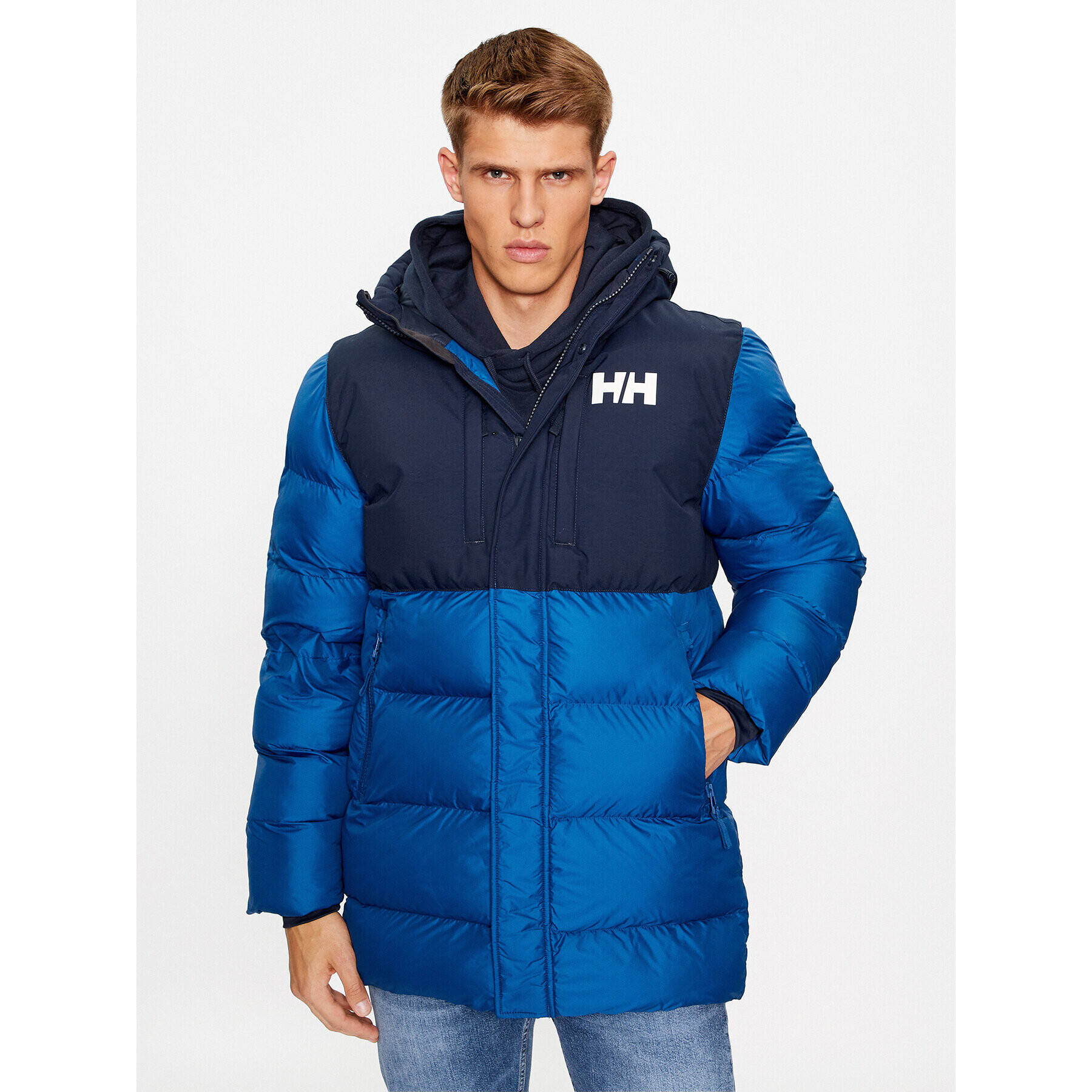 Helly Hansen Puhovka Active Puffy Long 53522 Modra Regular Fit - Pepit.si