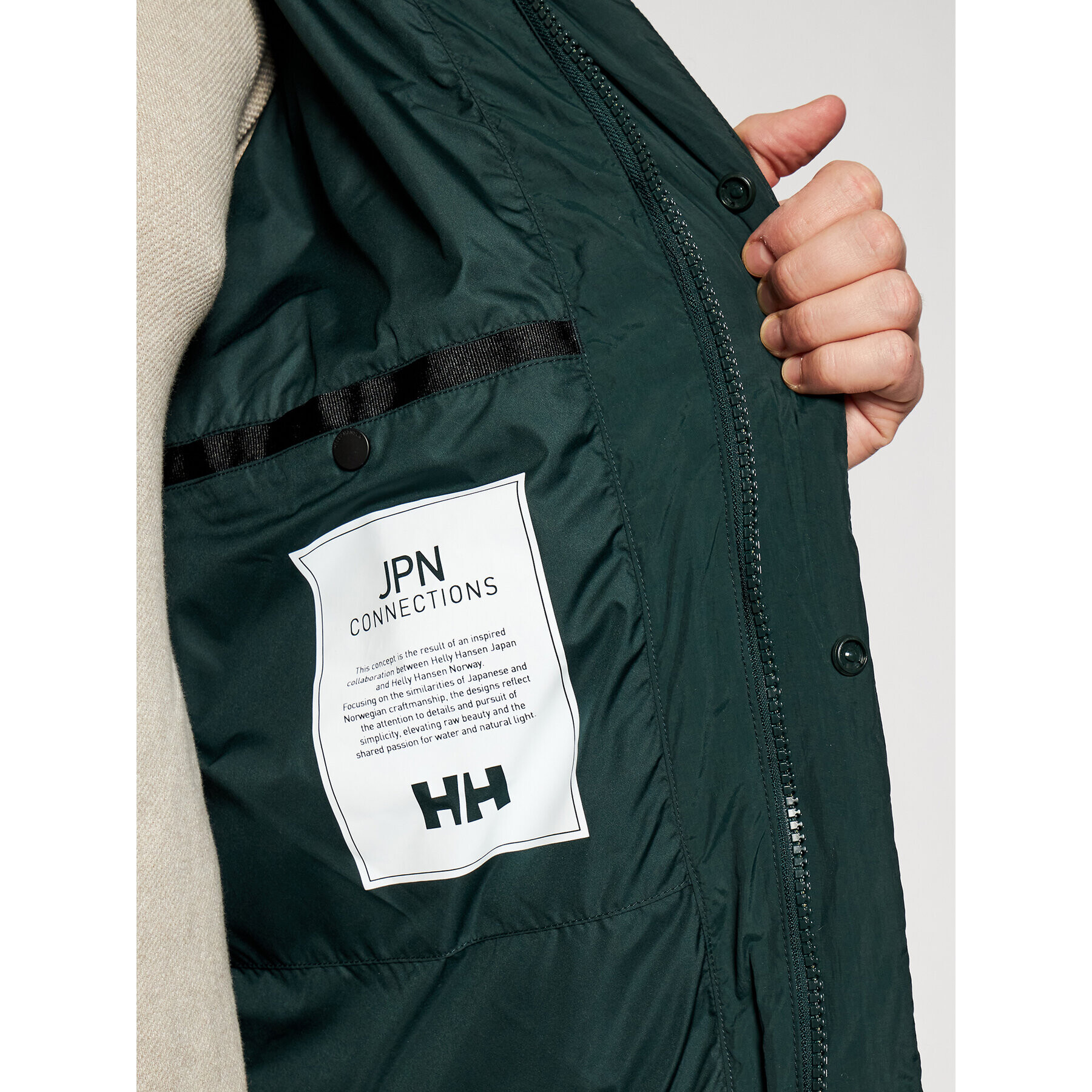 Helly Hansen Puhovka Jpn 53566 Zelena Regular Fit - Pepit.si