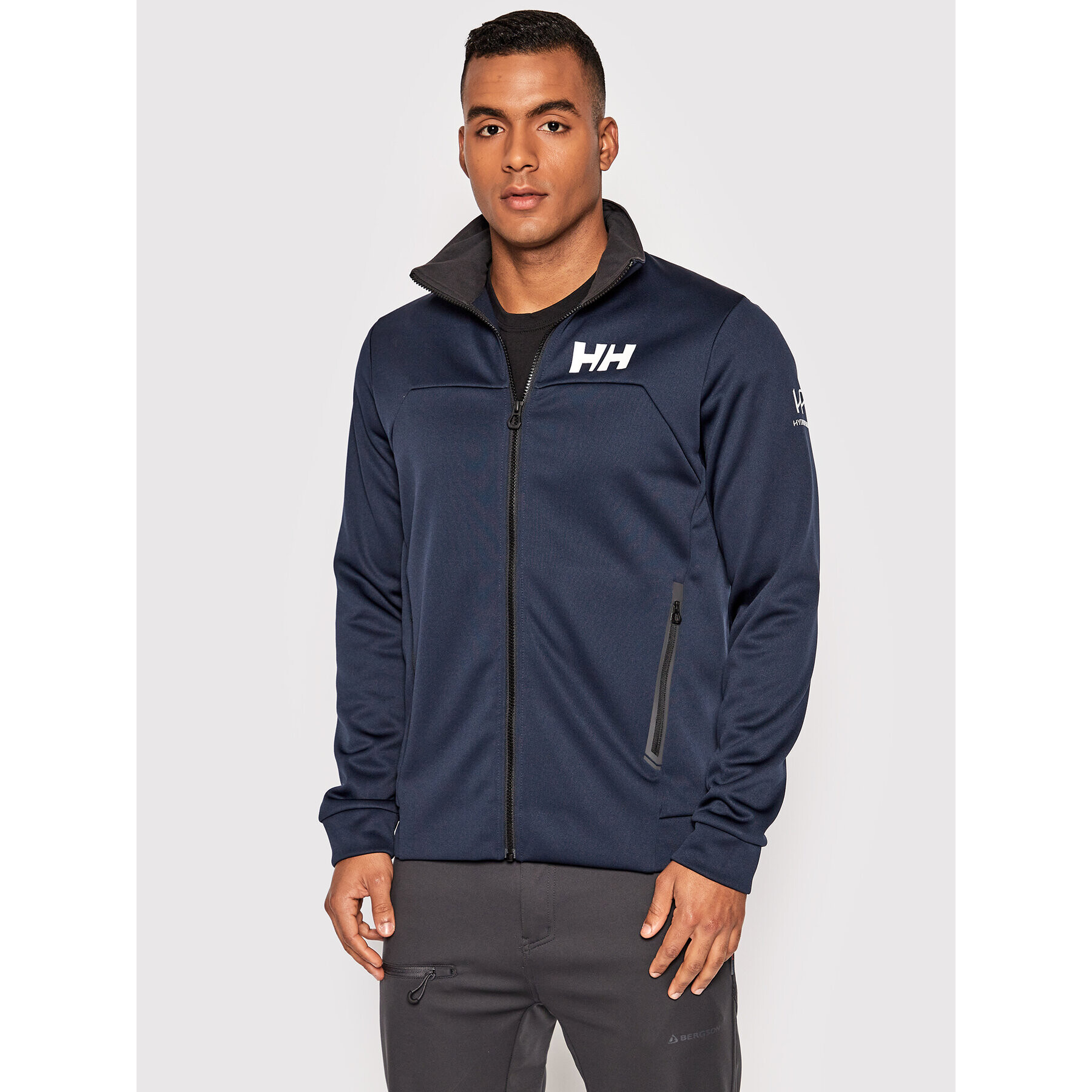 Helly Hansen Športna jopa Hp Fleece 34043 Mornarsko modra Regular Fit - Pepit.si