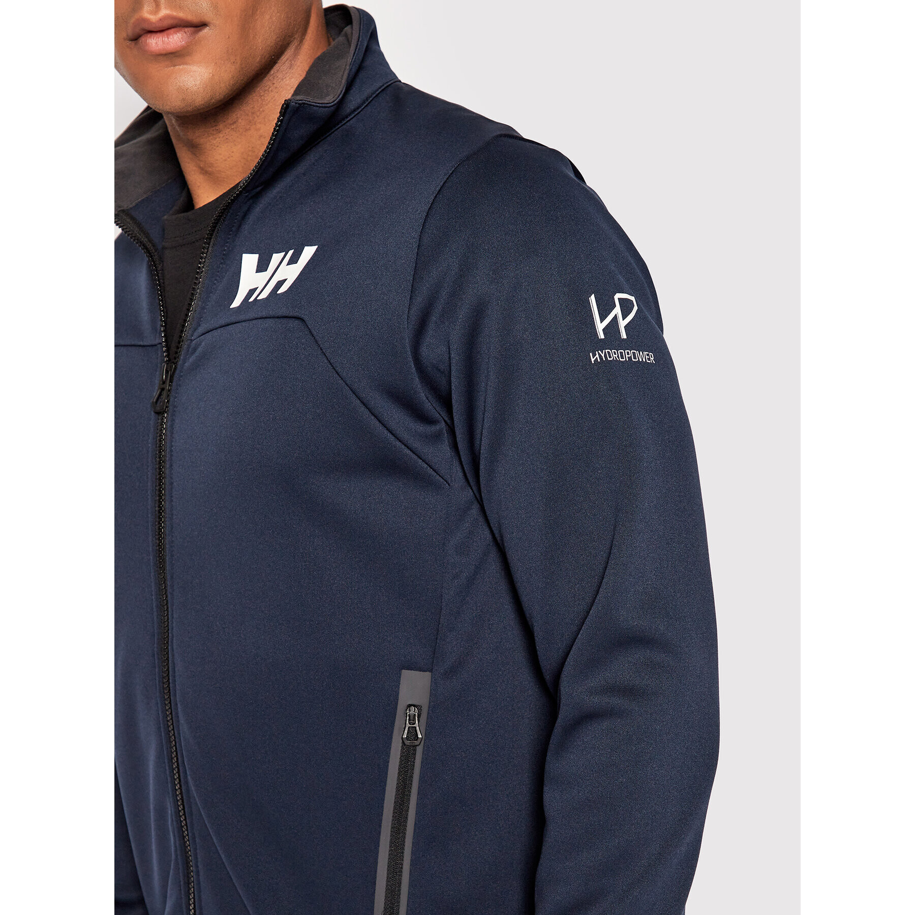 Helly Hansen Športna jopa Hp Fleece 34043 Mornarsko modra Regular Fit - Pepit.si