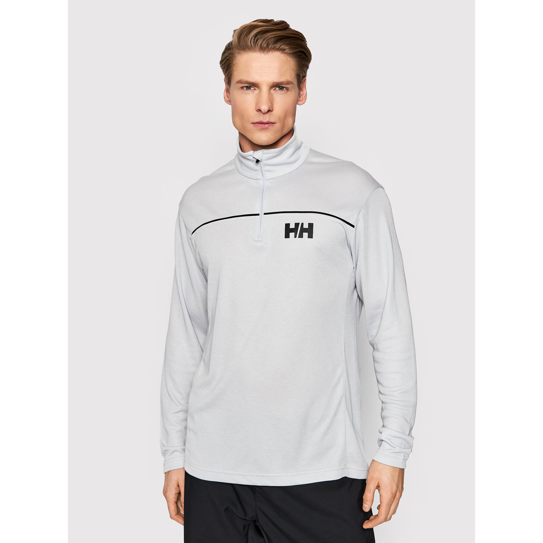 Helly Hansen Športna majica Demi-Fermeture 30208 Siva Regular Fit - Pepit.si