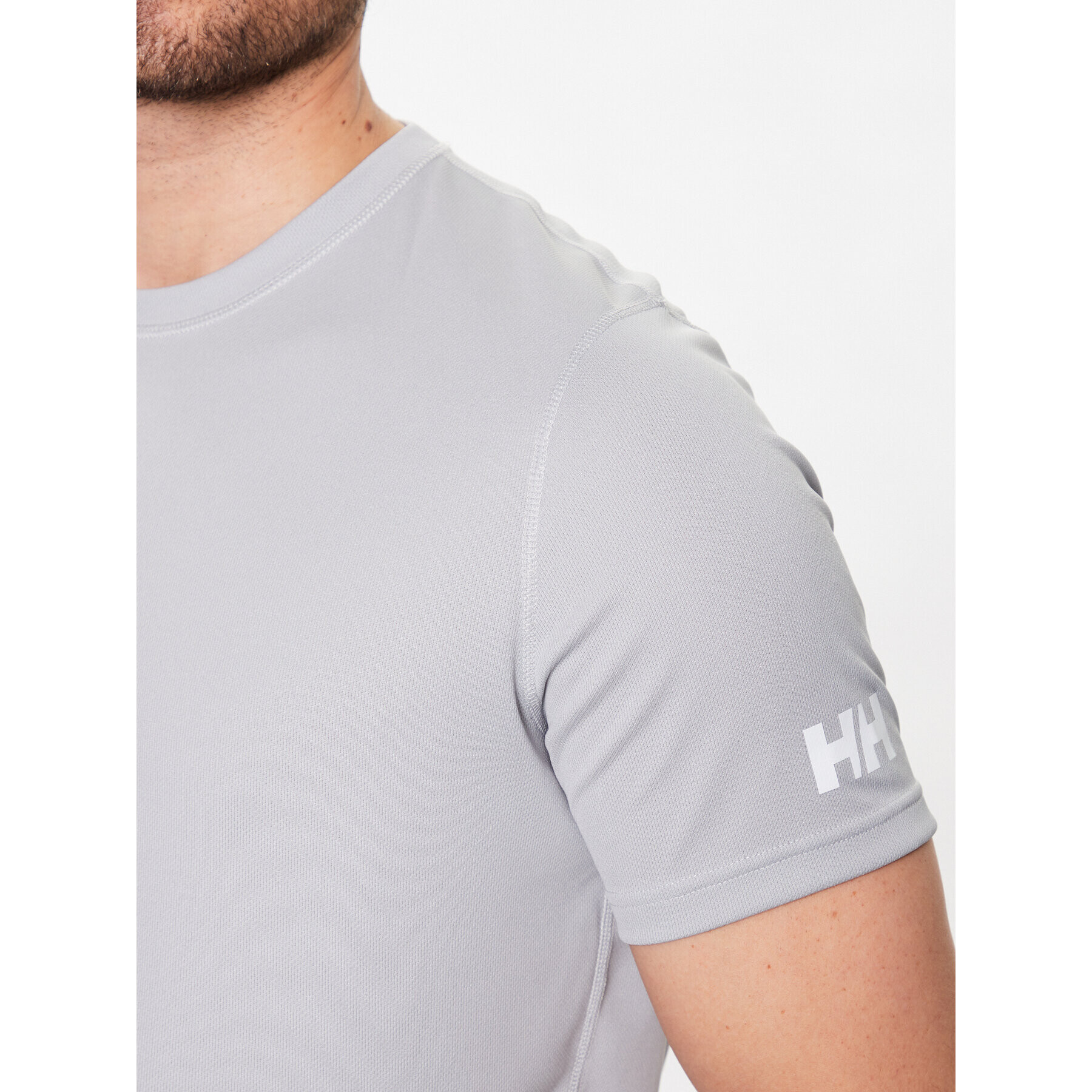 Helly Hansen Športna majica Tech 48363 Siva Regular Fit - Pepit.si