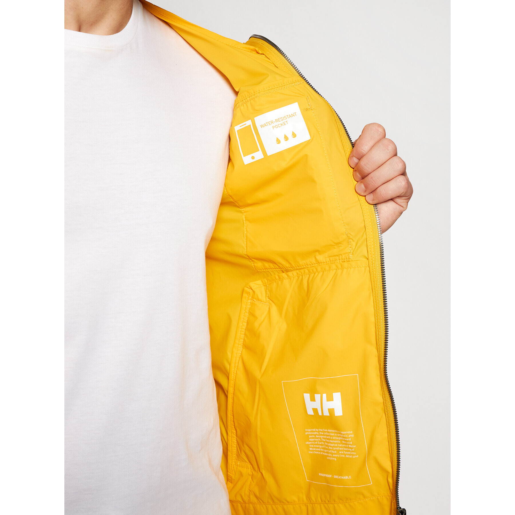 Helly Hansen Vetrovka Mutsu 53261 Rumena Regular Fit - Pepit.si