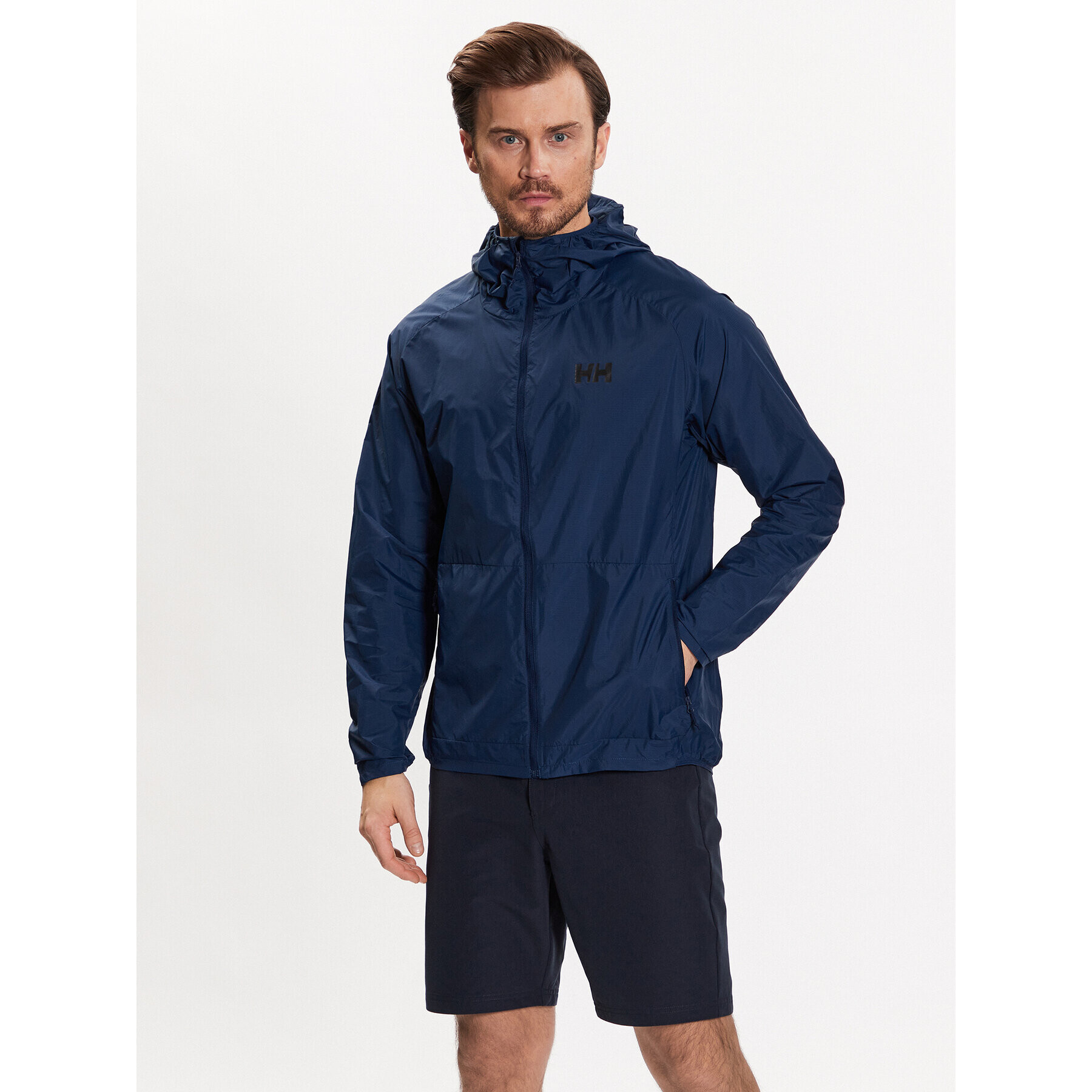 Helly Hansen Vetrovka Roam 63145 Mornarsko modra Regular Fit - Pepit.si