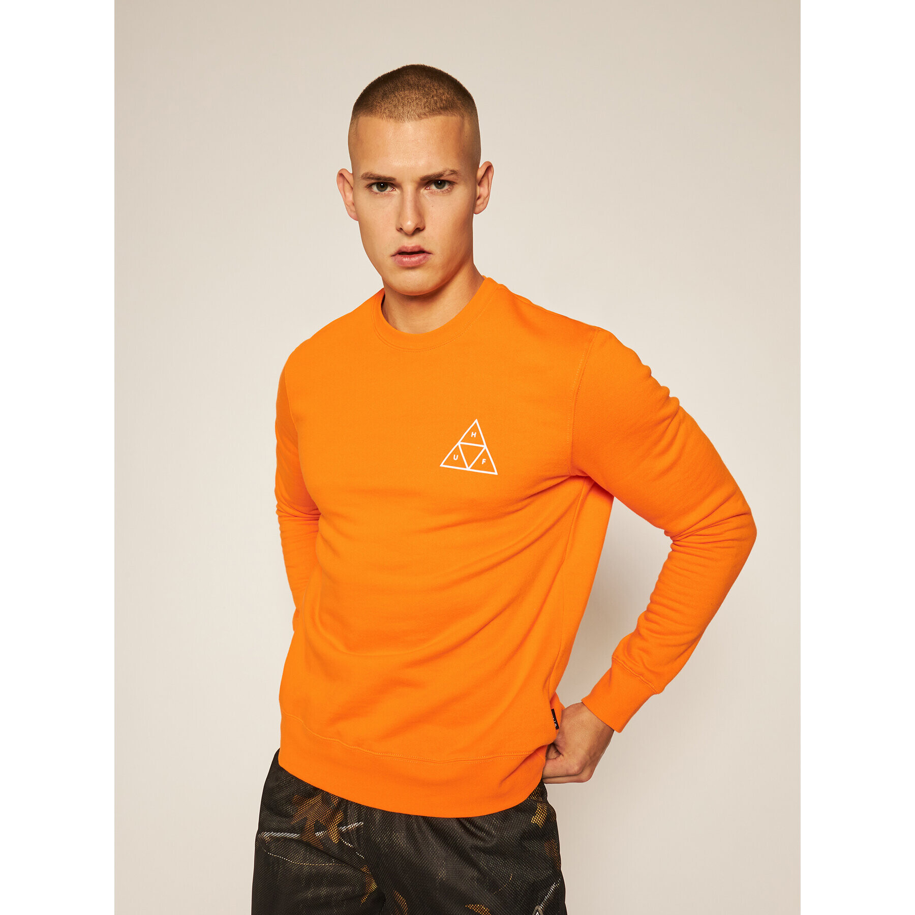 HUF Jopa Essentials PF00101 Oranžna Regular Fit - Pepit.si