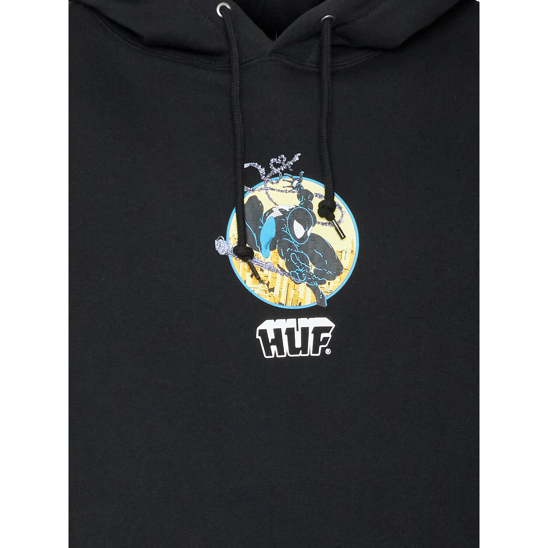 HUF Jopa MARVEL Three Hundred PF00606 Črna Regular Fit - Pepit.si