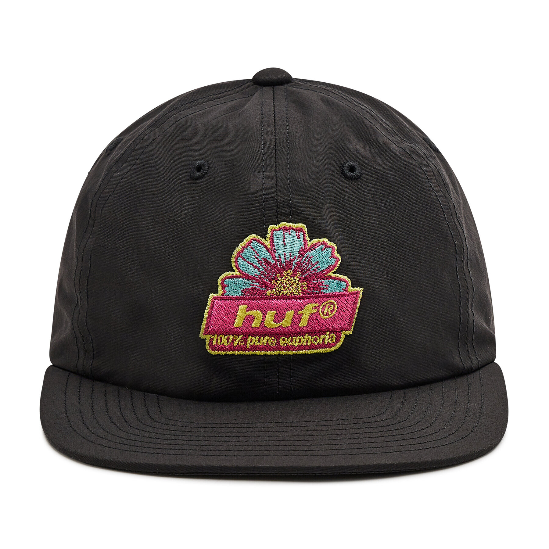 HUF Kapa s šiltom Pure 6 Panel HT00525 Črna - Pepit.si