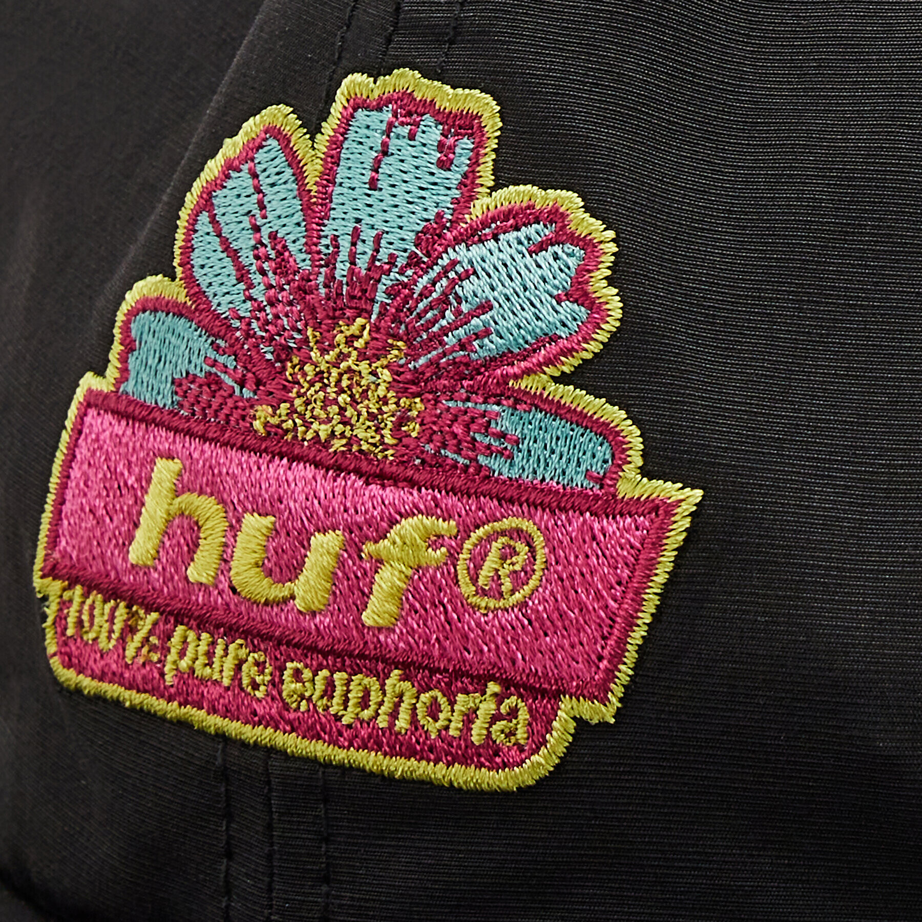 HUF Kapa s šiltom Pure 6 Panel HT00525 Črna - Pepit.si