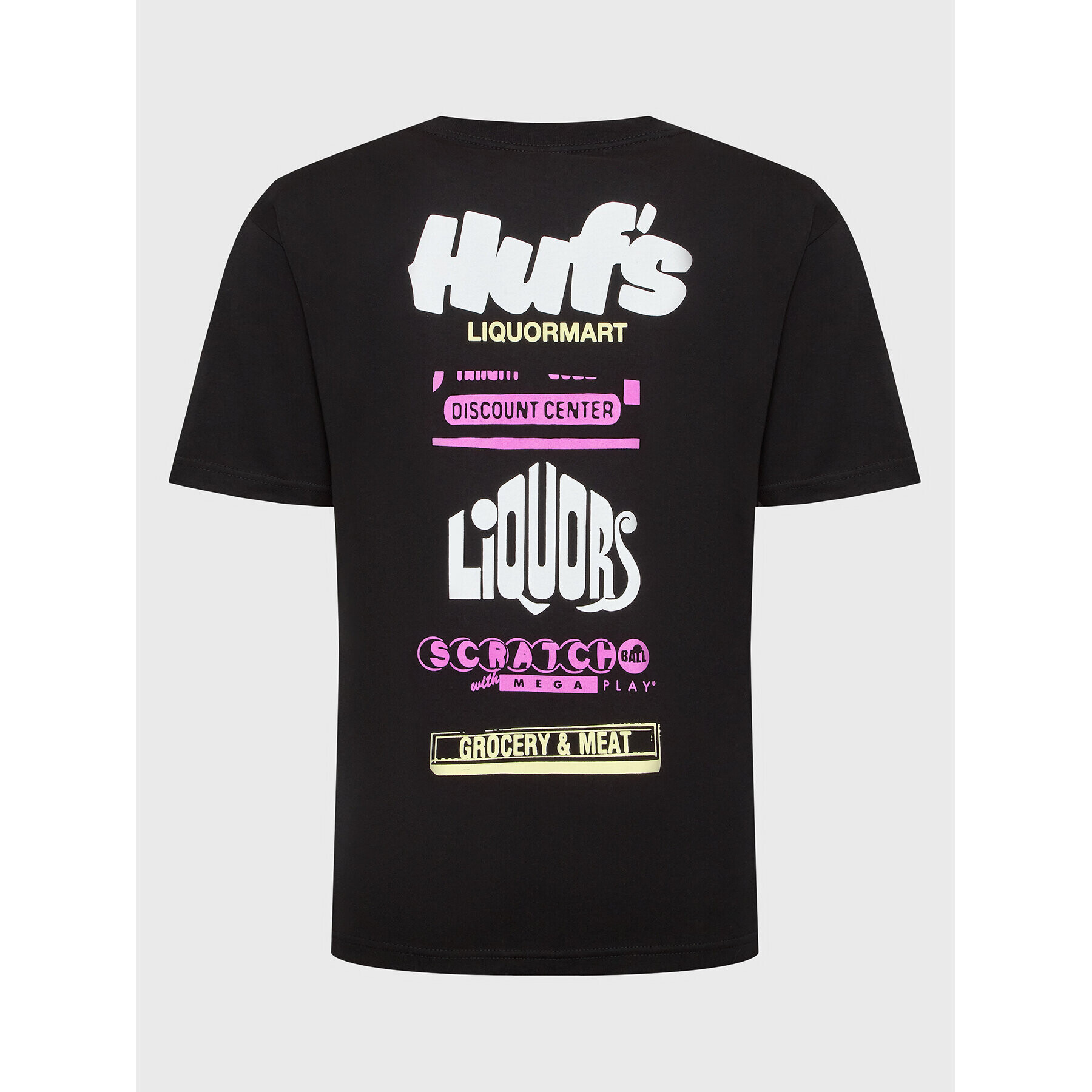 HUF Majica Liquormart TS01946 Črna Regular Fit - Pepit.si