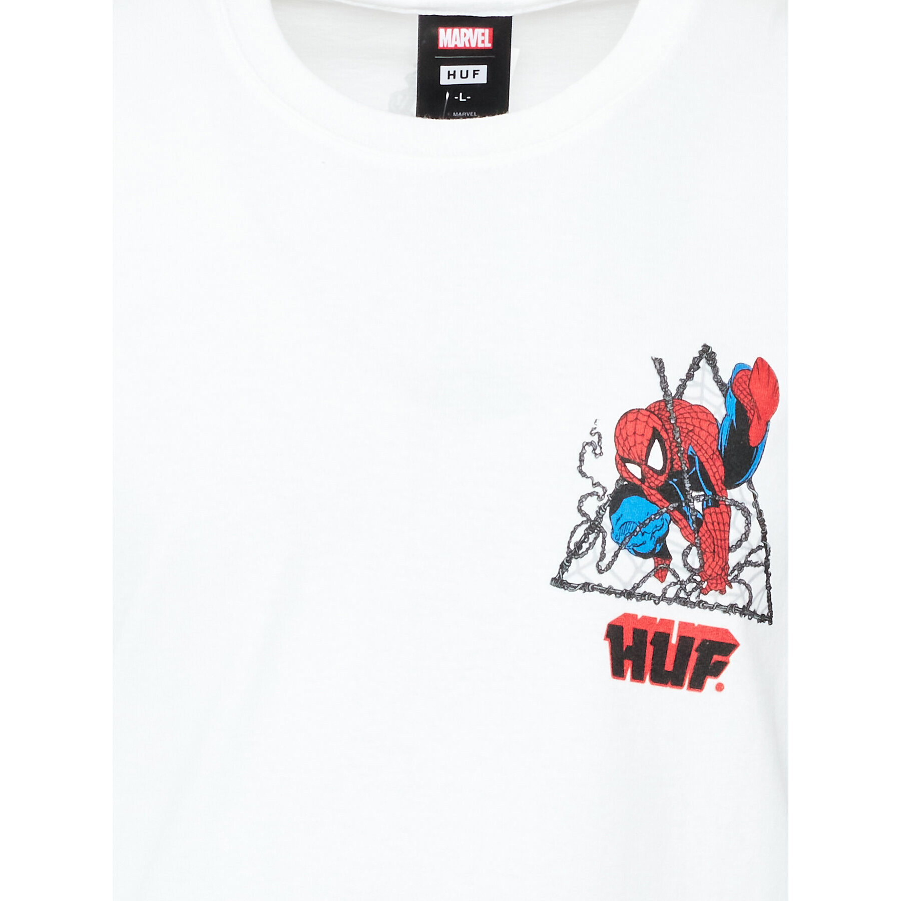 HUF Majica MARVEL Triangle TS02055 Bela Regular Fit - Pepit.si