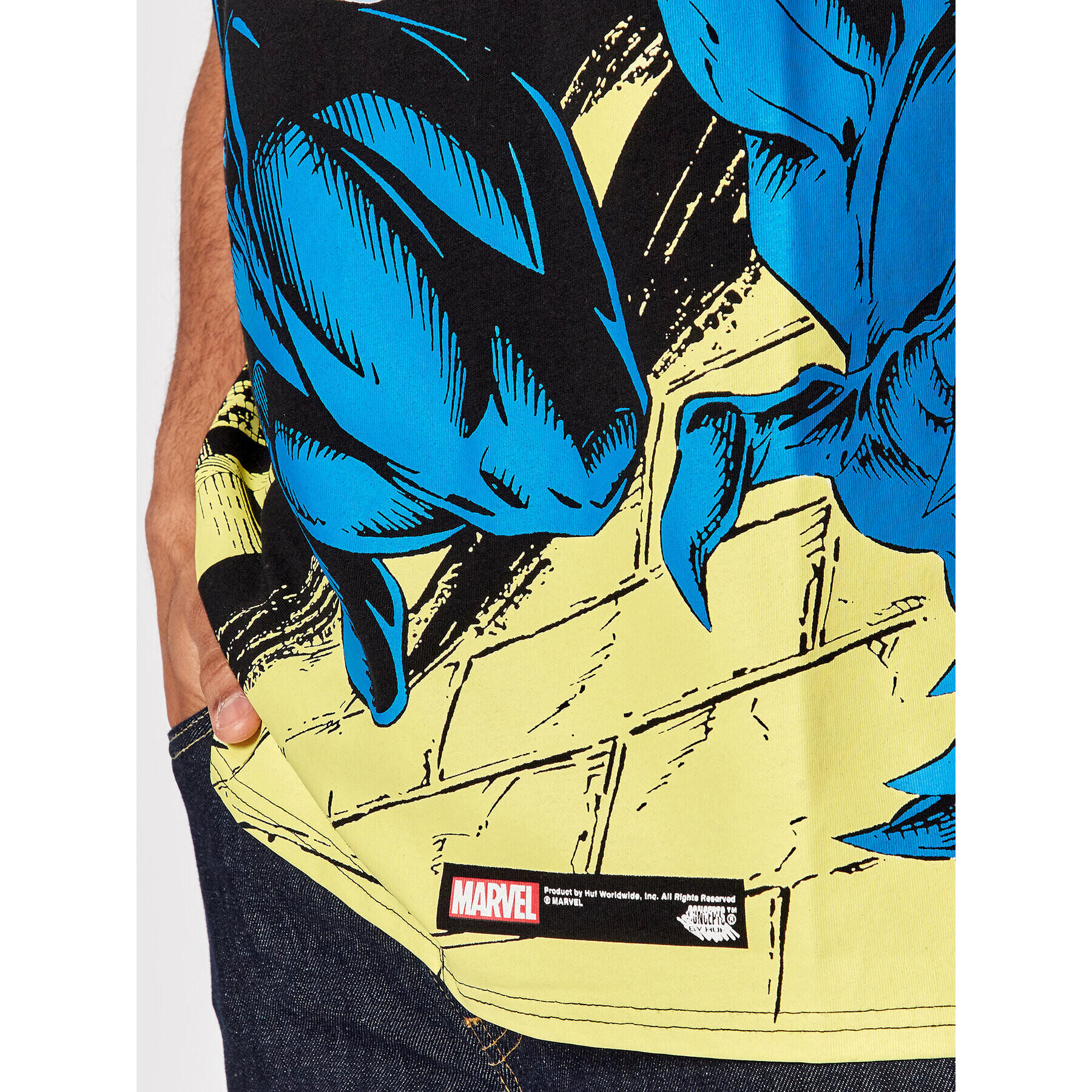 HUF Majica MARVEL Venom TS01891 Črna Regular Fit - Pepit.si