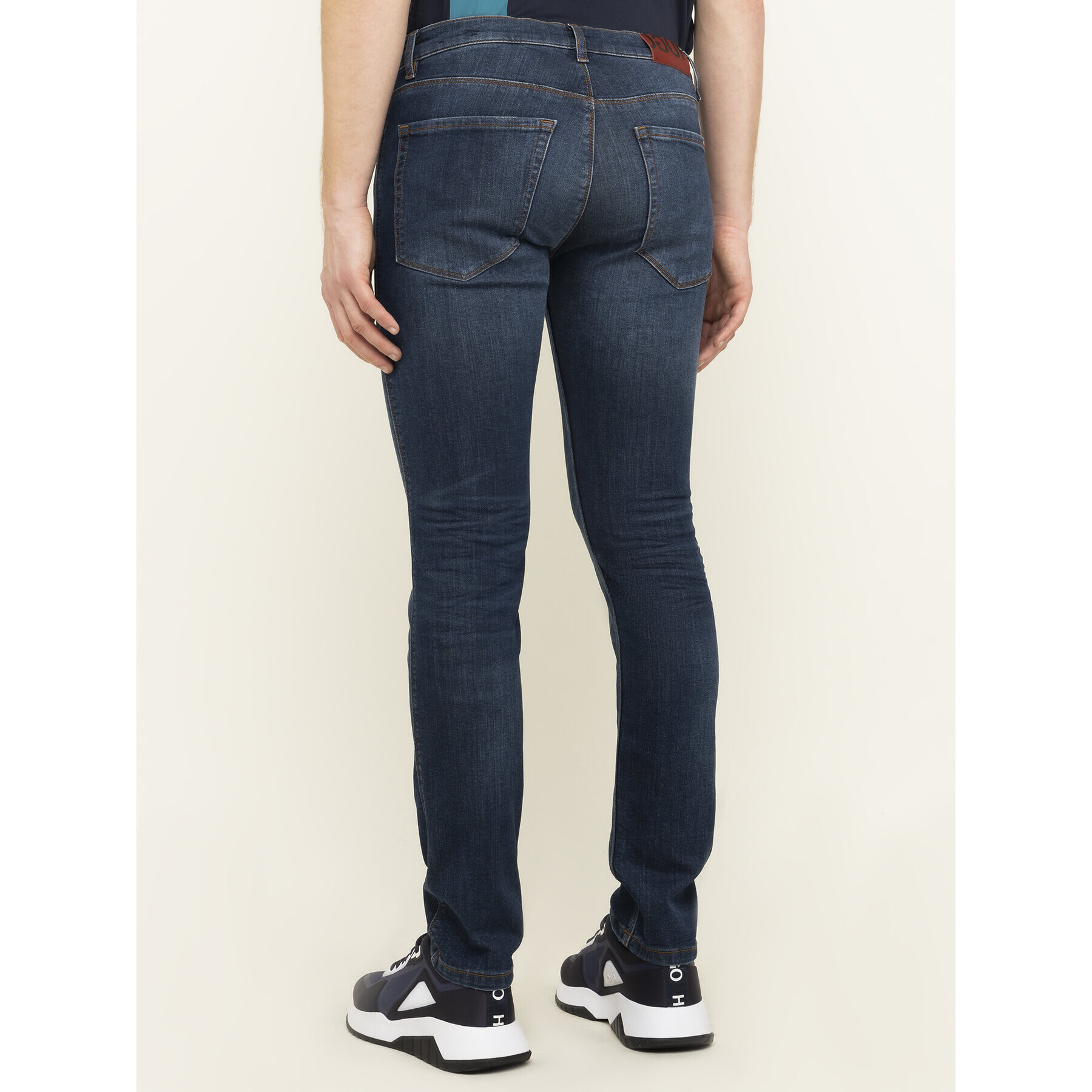 Hugo Jeans hlače 50415313 Mornarsko modra Skinny Fit - Pepit.si