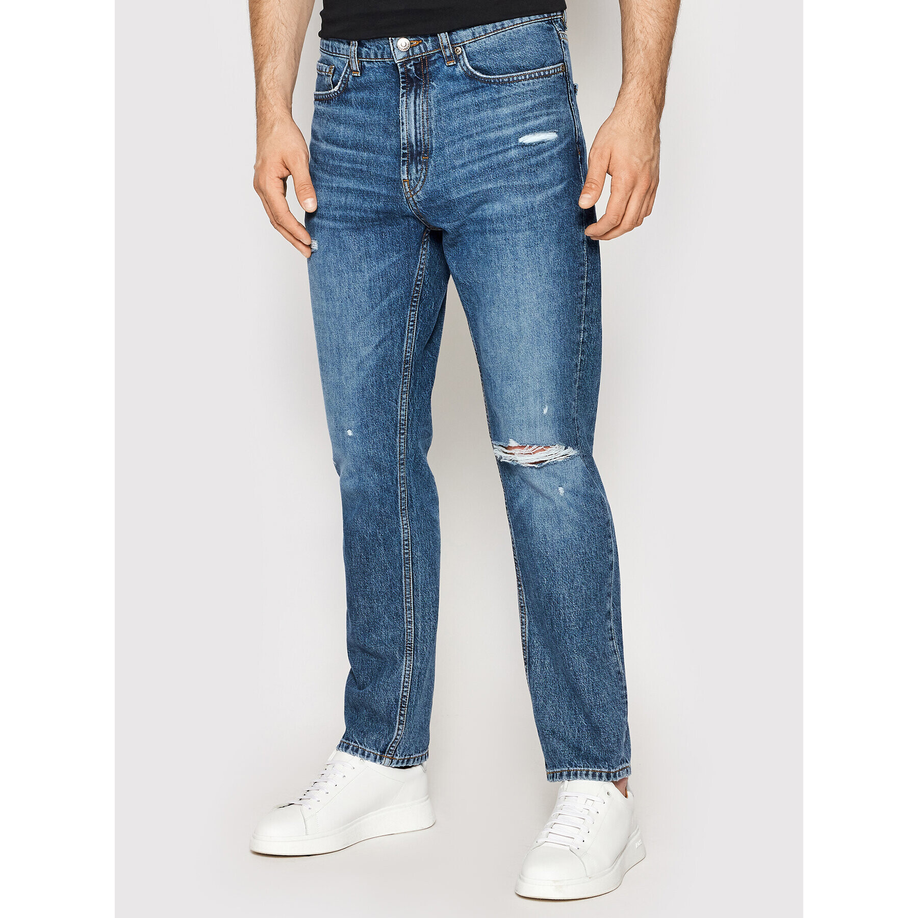 Hugo Jeans hlače 50466700 Modra Regular Fit - Pepit.si