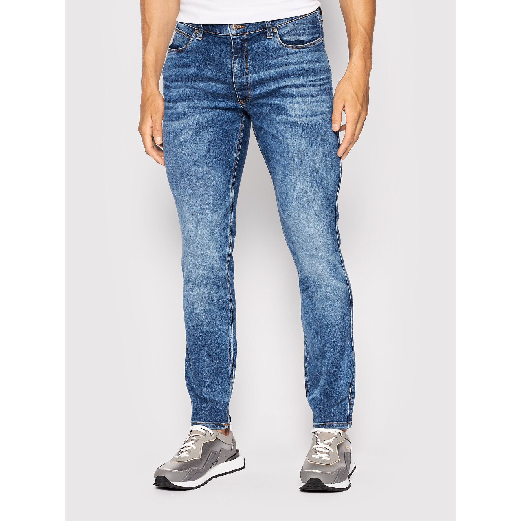 Hugo Jeans hlače 50472820 Modra Slim Fit - Pepit.si