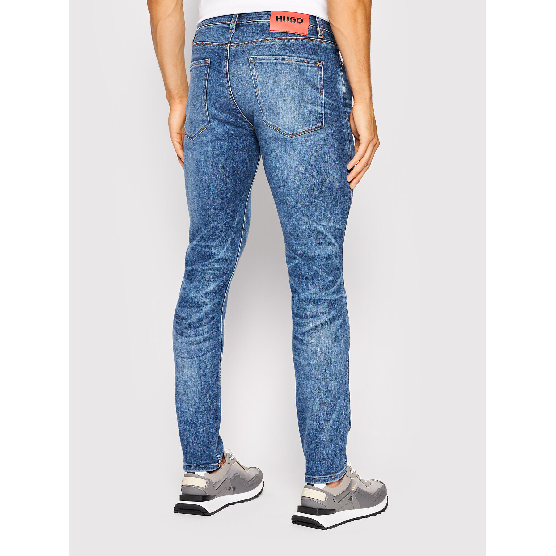 Hugo Jeans hlače 50472820 Modra Slim Fit - Pepit.si