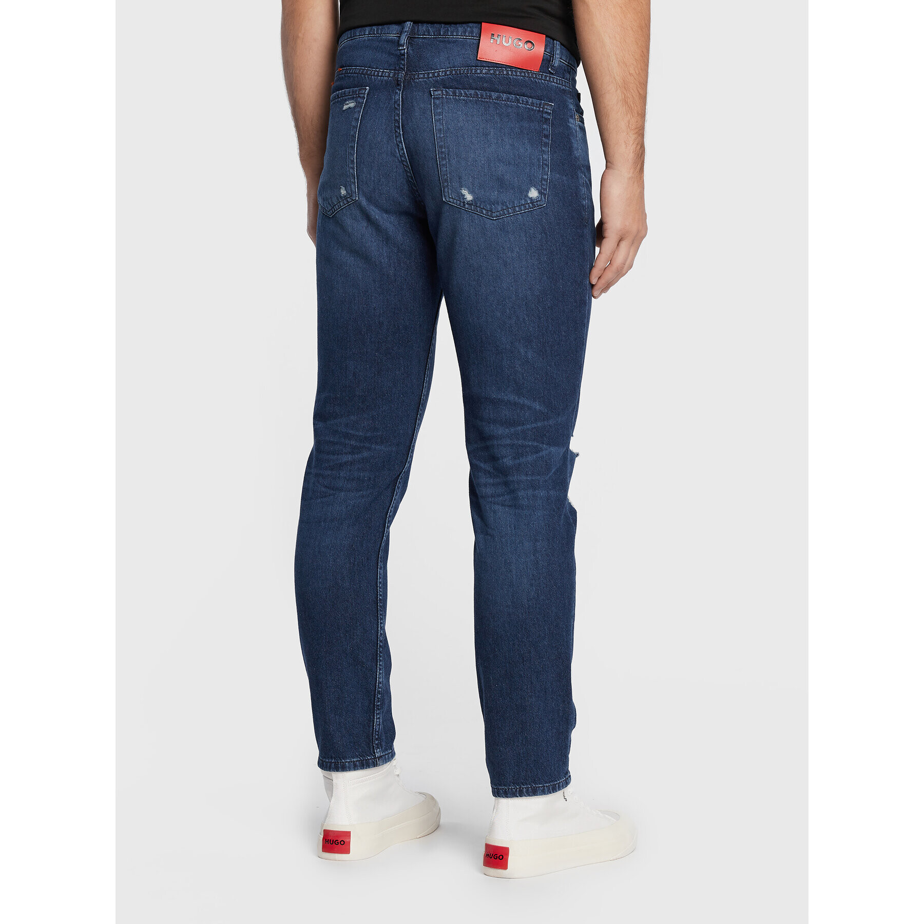 Hugo Jeans hlače 50472839 Modra Tapered Fit - Pepit.si