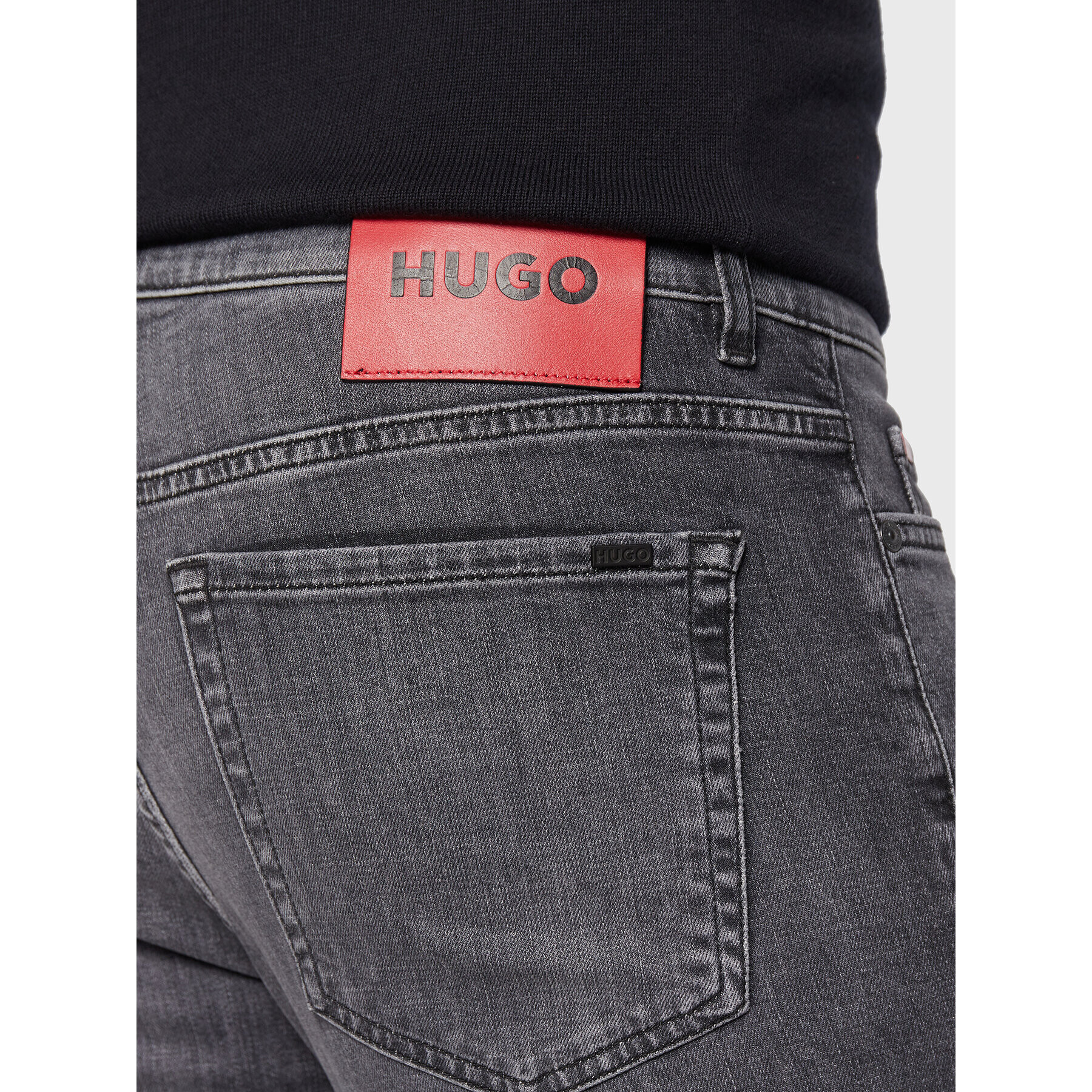 Hugo Jeans hlače 50476210 Siva Tapered Fit - Pepit.si