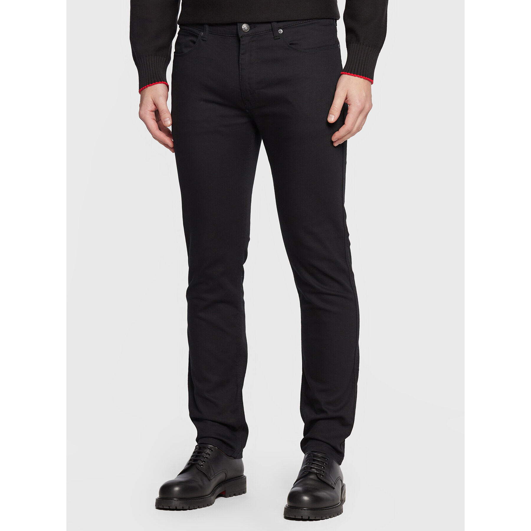 Hugo Jeans hlače 50481814 Črna Slim Fit - Pepit.si