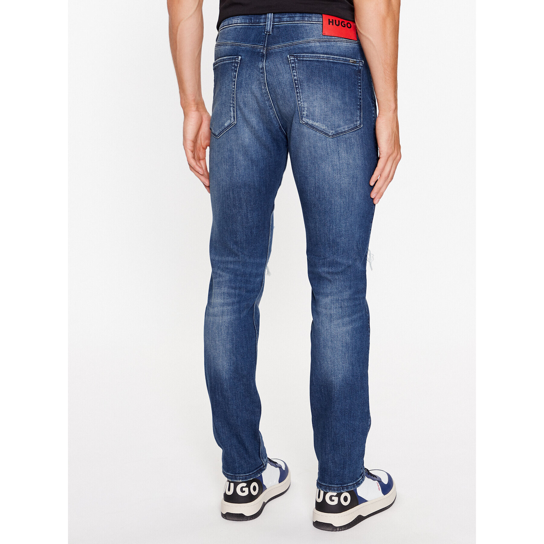 Hugo Jeans hlače 50499046 Modra Slim Fit - Pepit.si