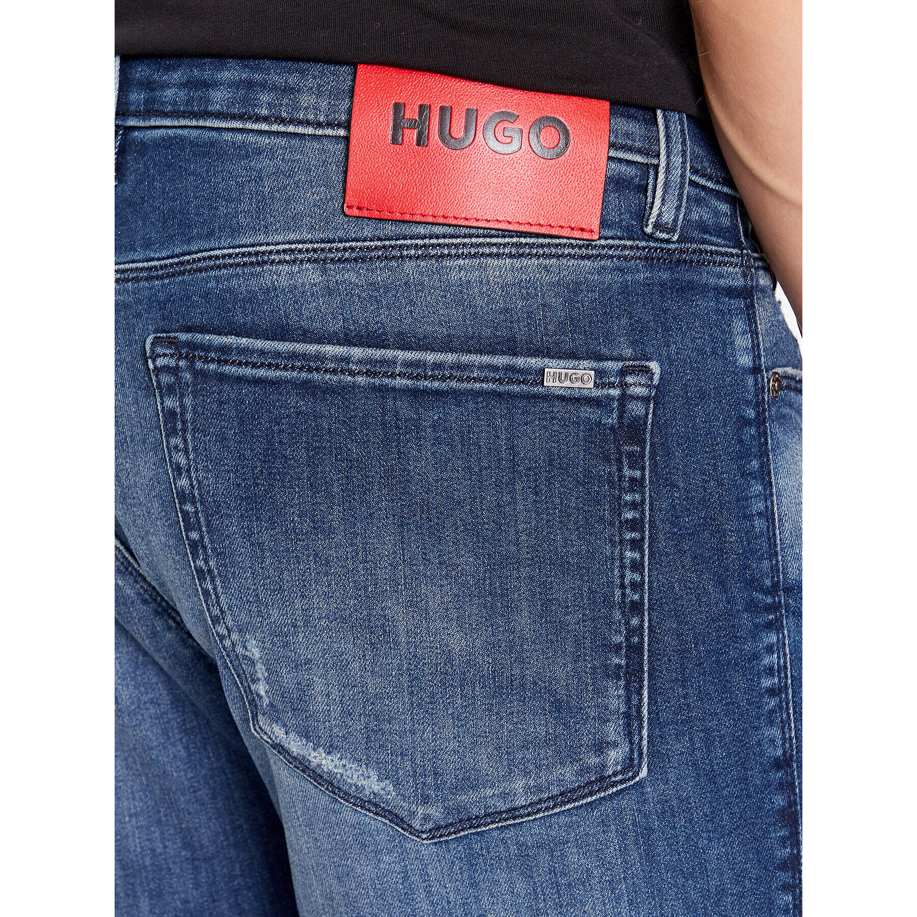 Hugo Jeans hlače 50499046 Modra Slim Fit - Pepit.si