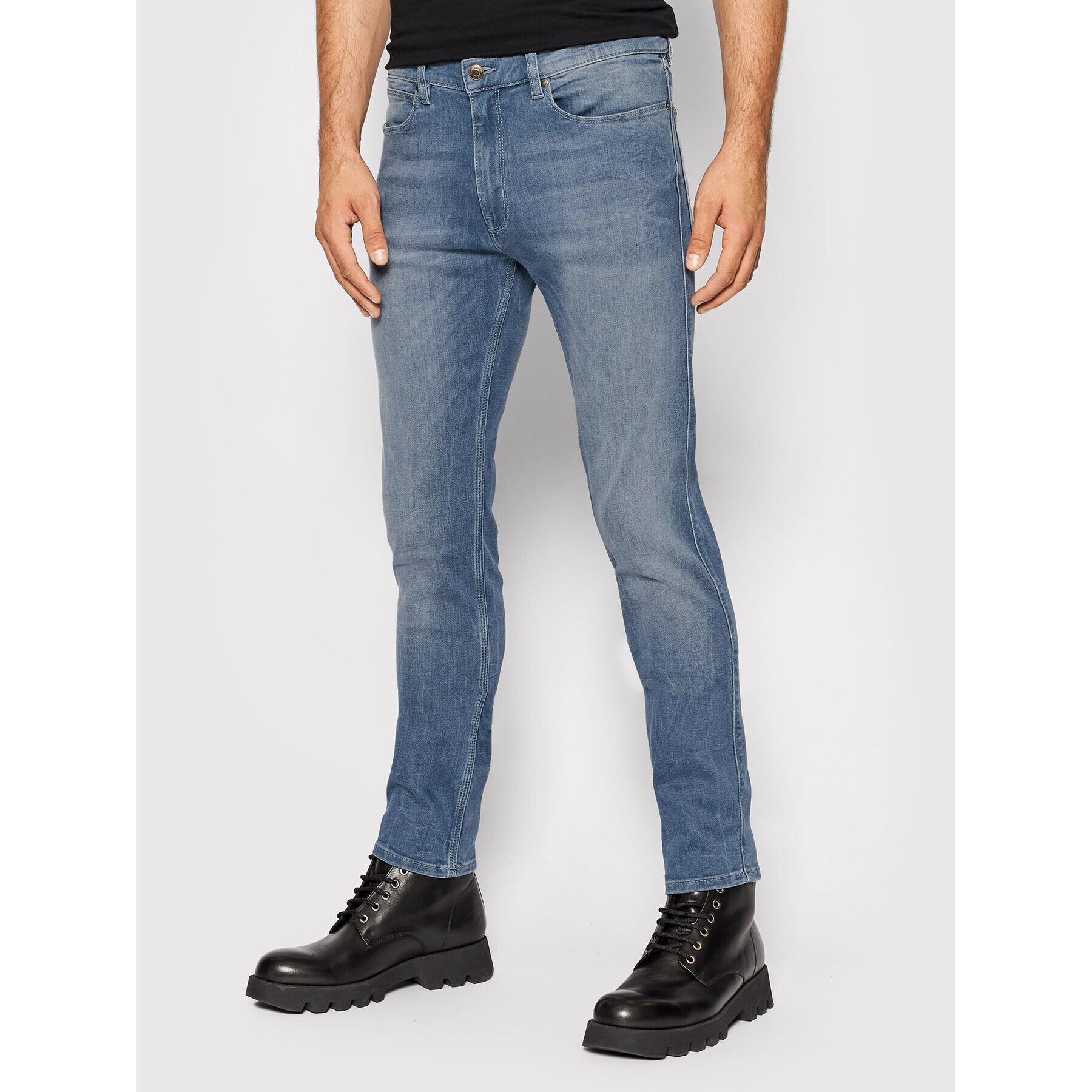 Hugo Jeans hlače 708 50453520 Modra Slim Fit - Pepit.si