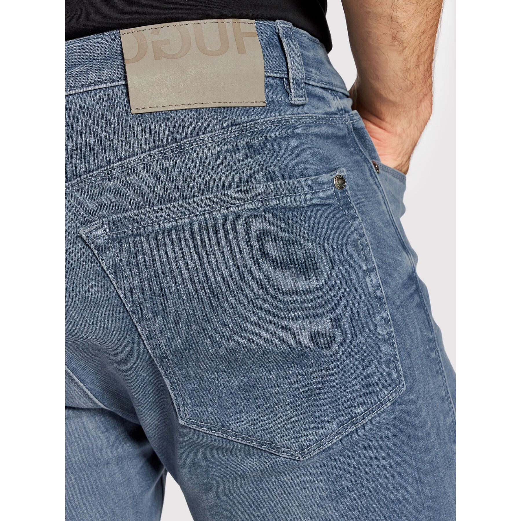 Hugo Jeans hlače 708 50453520 Modra Slim Fit - Pepit.si